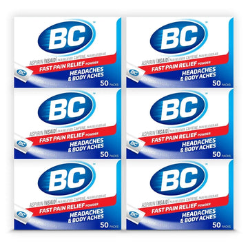 BC Powder Original Strength Pain Reliever, 50 Powder Sticks, 50 Count(Pack of 6) BC Au supplements
