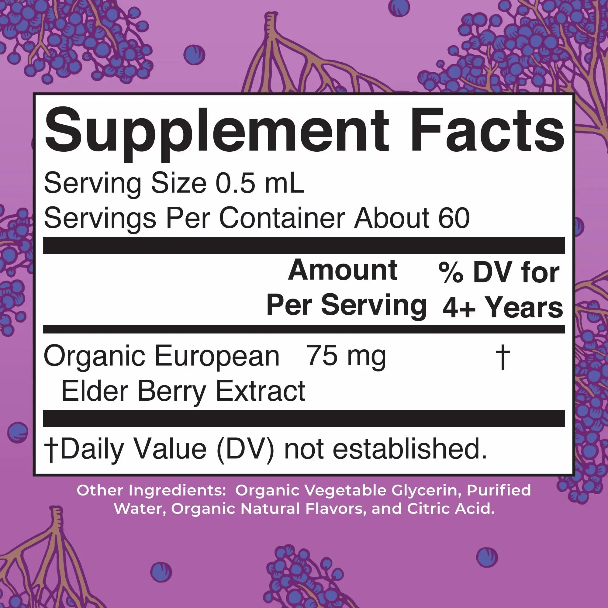 MaryRuth Organics USDA Organic Elderberry Liquid Drops for Kids | Vegan Elderberry Extract Organic Glycerin | Immune Support Supplement | Overall Health | Formulated for Ages 4-13 | 1oz MARYRUTH'S Au supplements