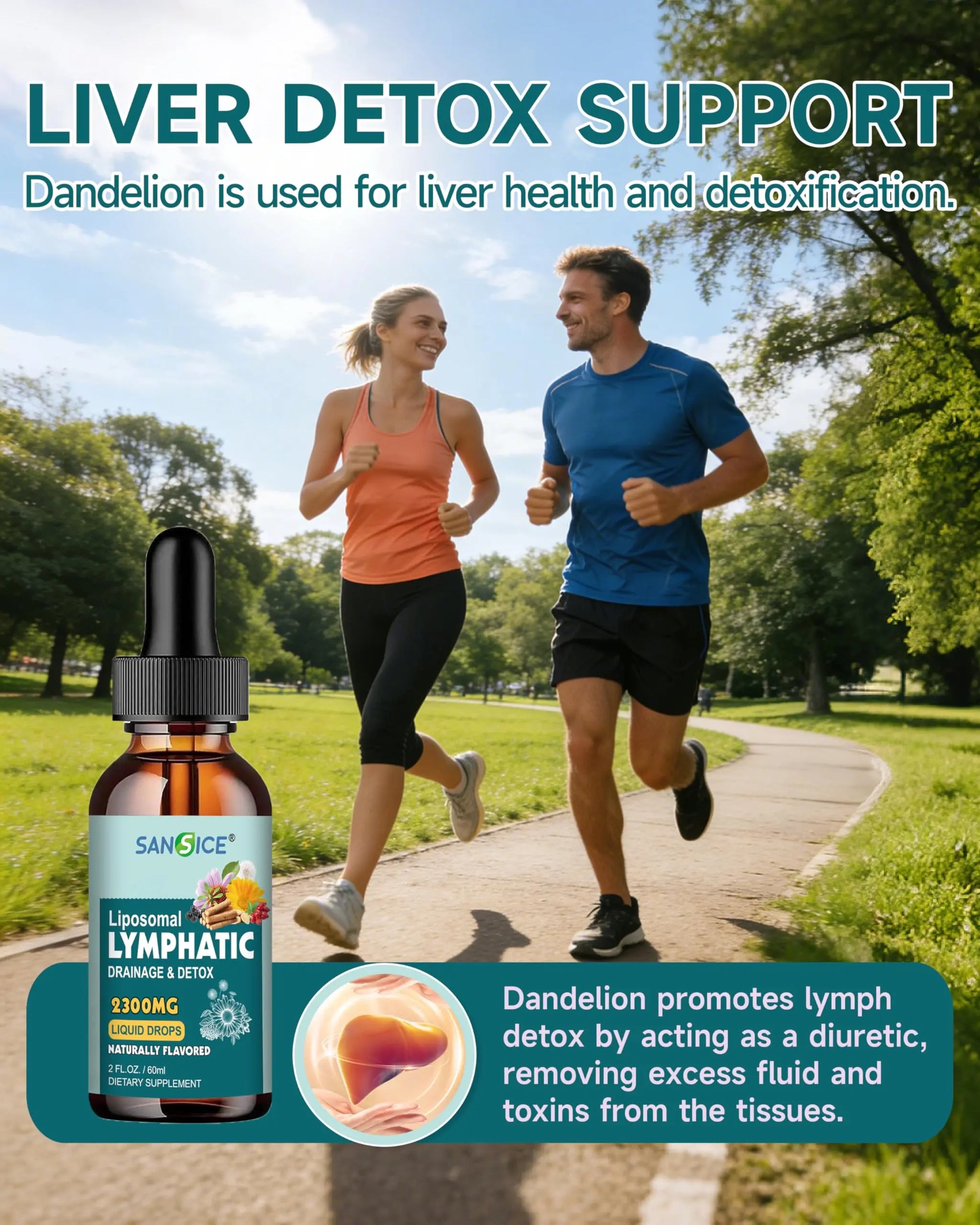 SANSICE Organic Moringa Supplement, Liquid Moringa Leaf Extract for Women & Men, Lymphatic Drainage Supplement with Echinacea for Lymph System Support SANSICE Au supplements