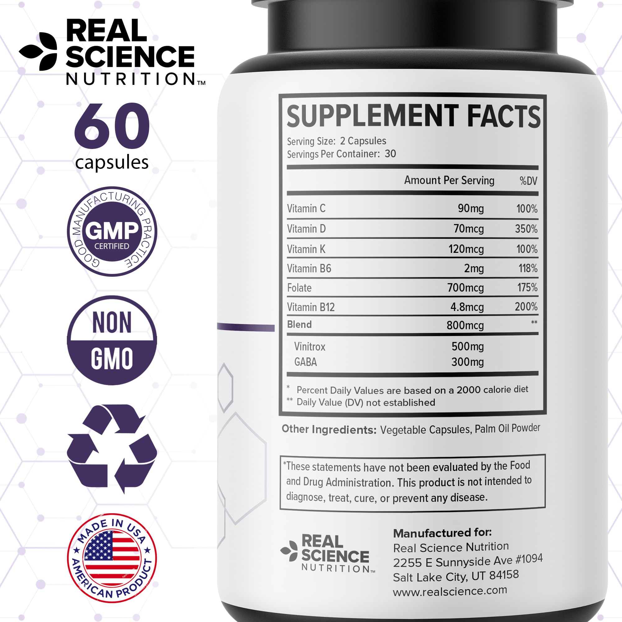 Real Science LegEase Miracle – All Natural Restless Legs Syndrome Relief & Leg Cramp Supplement with Vitamins C, D, K, B6, B12 + Nitric Oxide Support – Sleep & Circulation Aid – Made in USA, 60 Caps Real Science Nutrition Au supplements