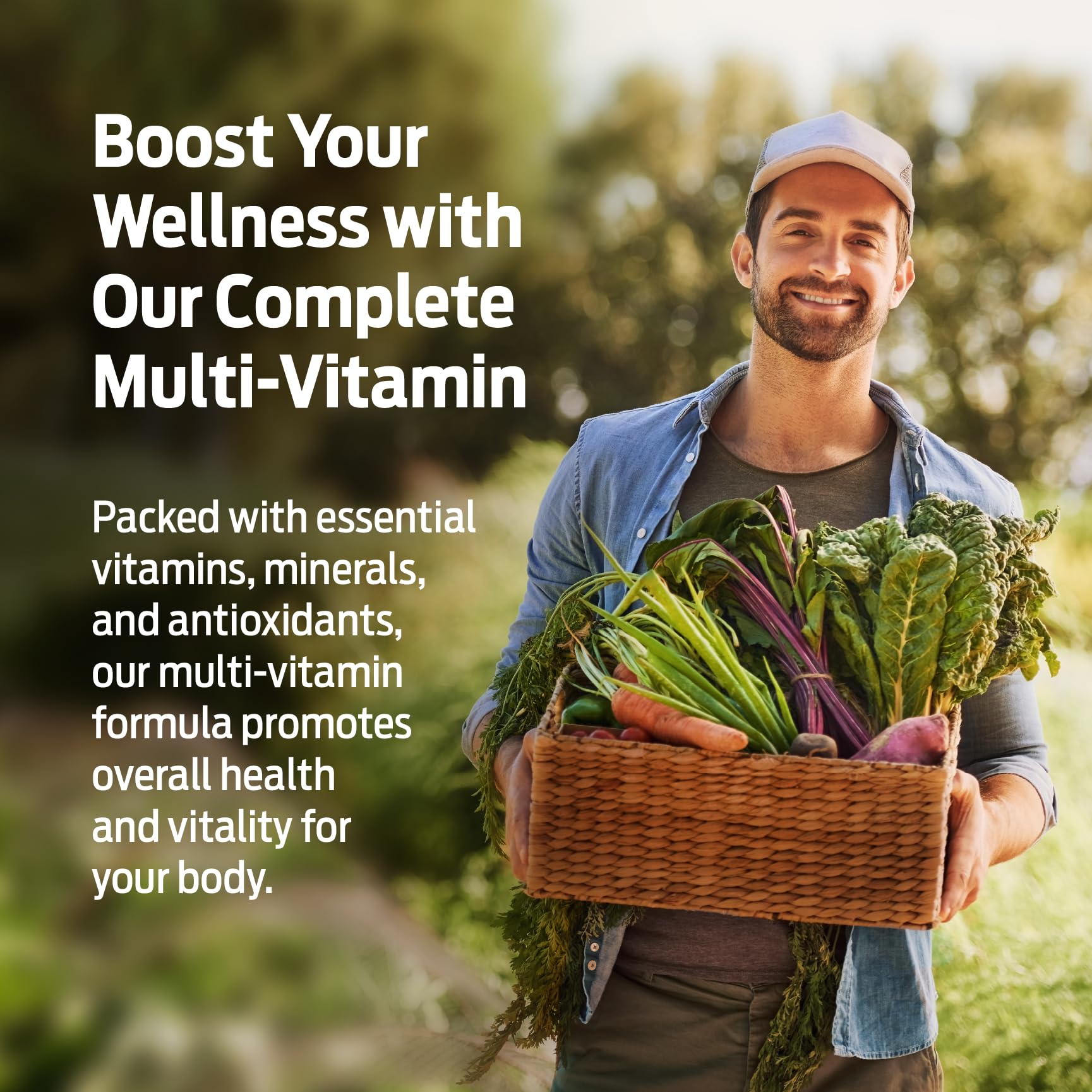 ForestLeaf Daily Vitamin Multivitamin for Men, Multi-Vitamin for Men - Mens Multivitamins & Multiminerals Supplement | All Essential Vitamins Needed for Health, Longevity & Energy | 60 Veg Caps ForestLeaf Au supplements