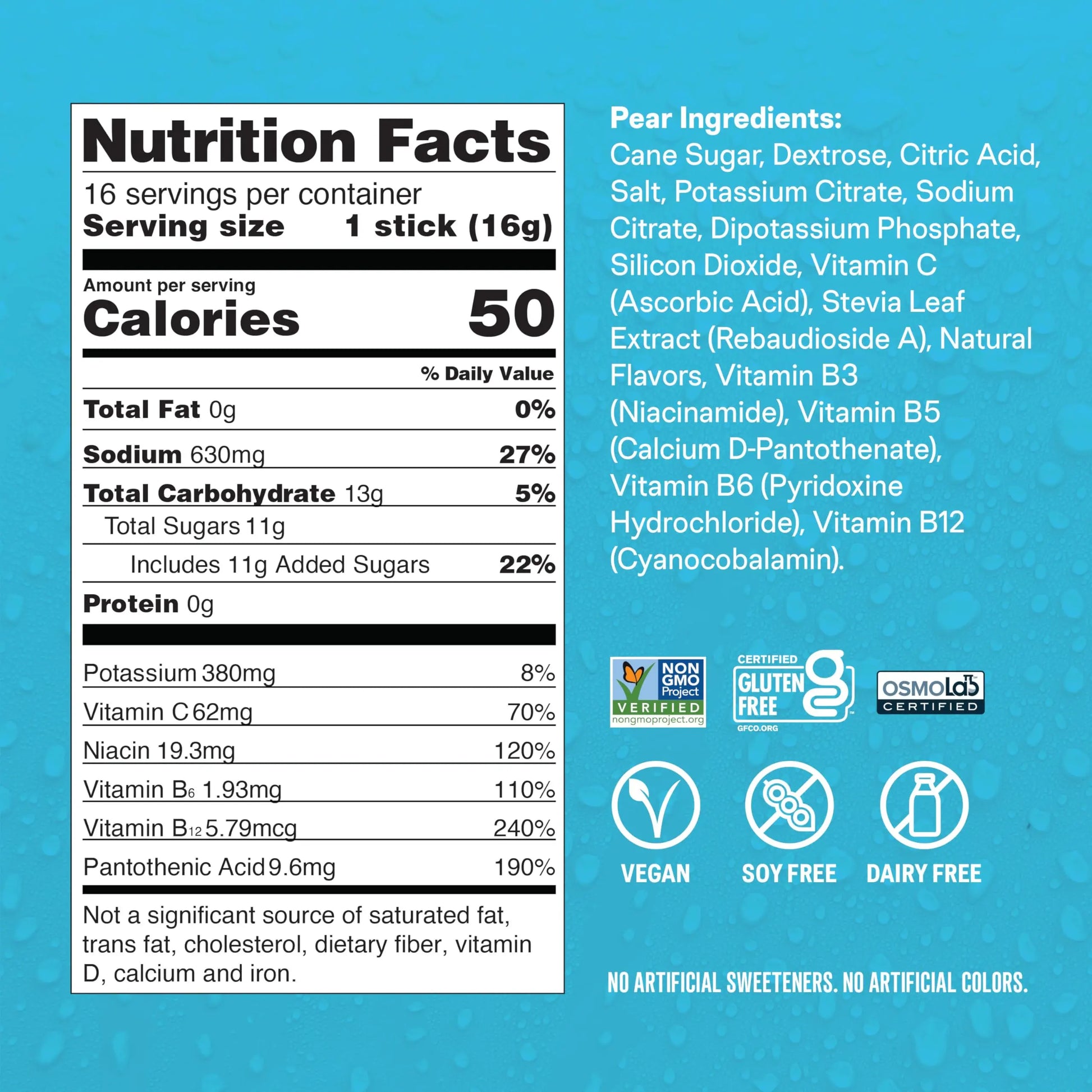Liquid I.V.® Hydration Multiplier - Pear | Electrolyte Powder Drink Mix | 1 Pack (16 Servings) Liquid I.V. Au supplements