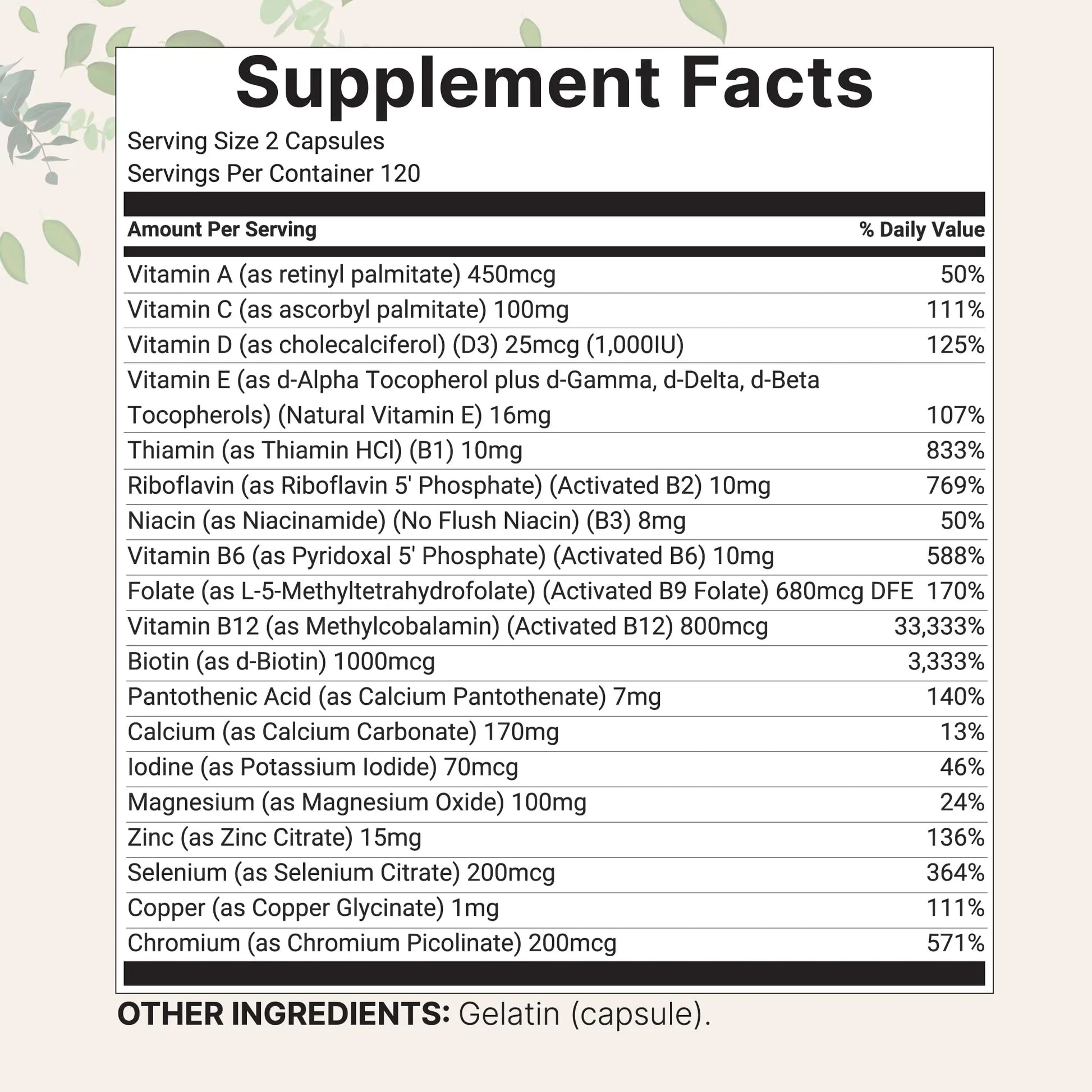 Micro Ingredients Pure Methylated Multivitamin, 240 Capsules | 19-in-1 Formula with Vitamins C, D, B12, Folate, Magnesium, Zinc & More | Micro Ingredients Au supplements