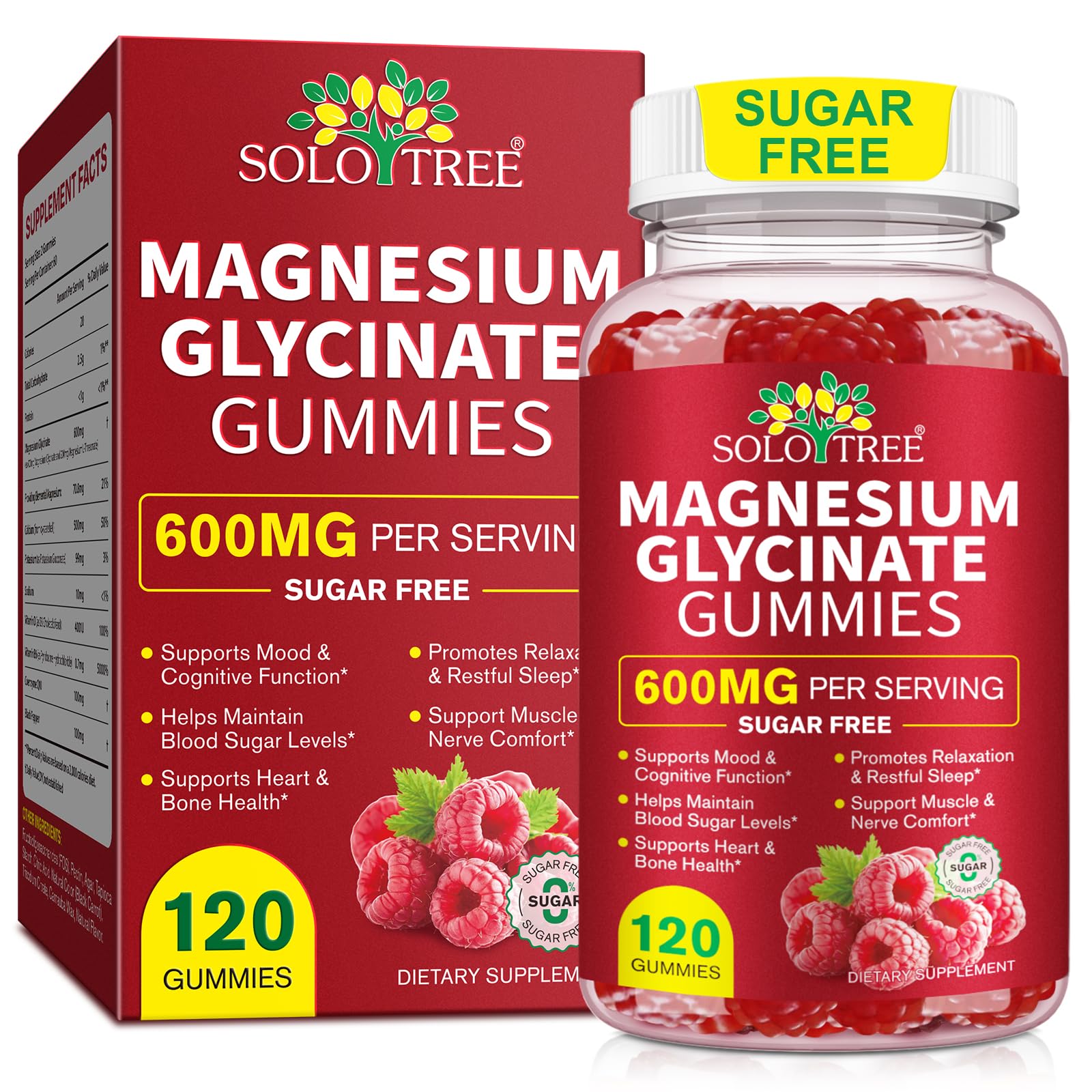 120 Count Magnesium Glycinate Gummies with L-Threonate（600mg Per Serving）,High Absorption Sugar Free Magnesium Potassium Supplement for Relaxation, Stress Relief, and Sleep Support for Adults & Kids WOJBALMN Au supplements