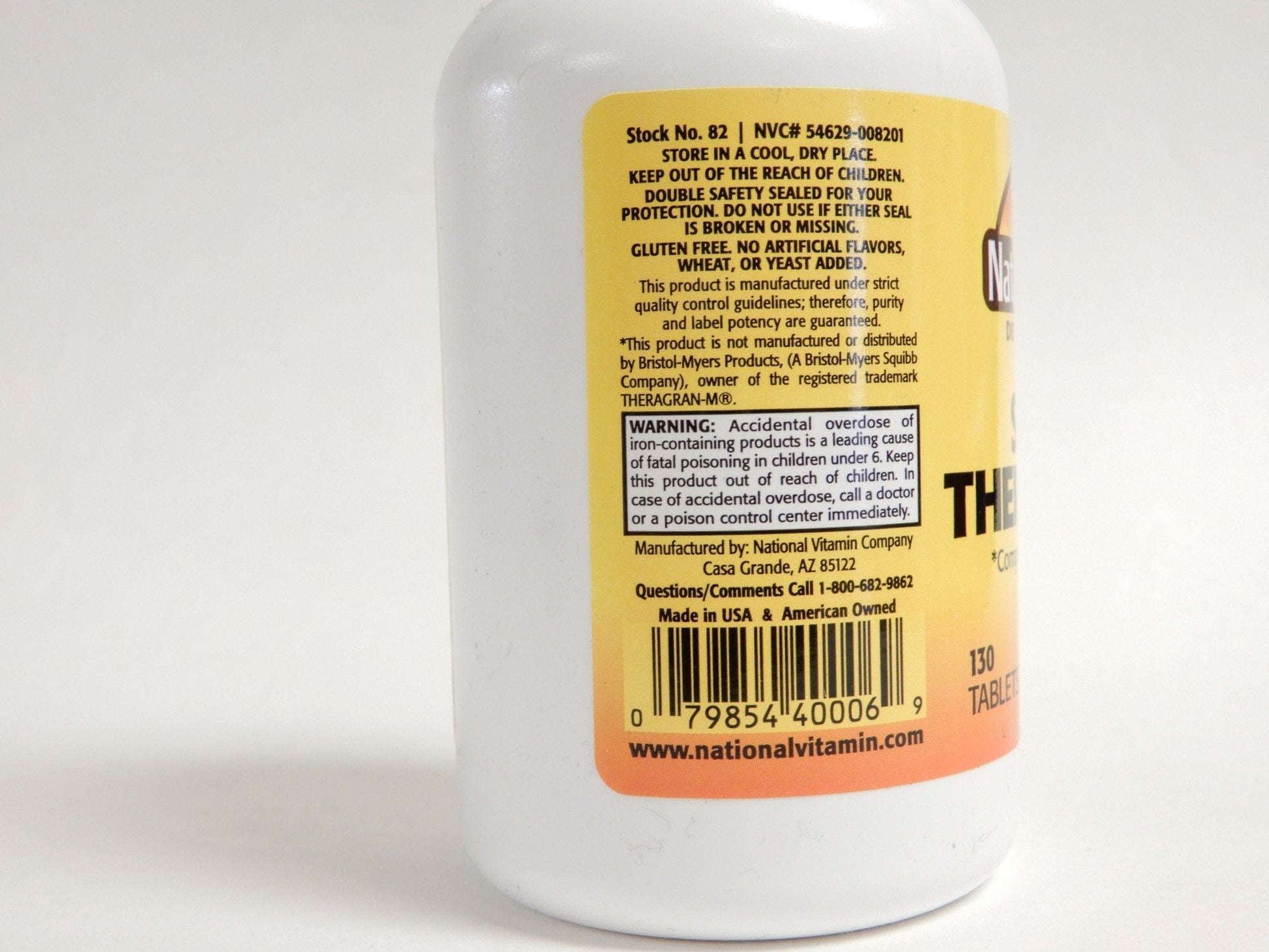 NAT B Super THERA Vite M TB 130 Nature's Blend Au supplements
