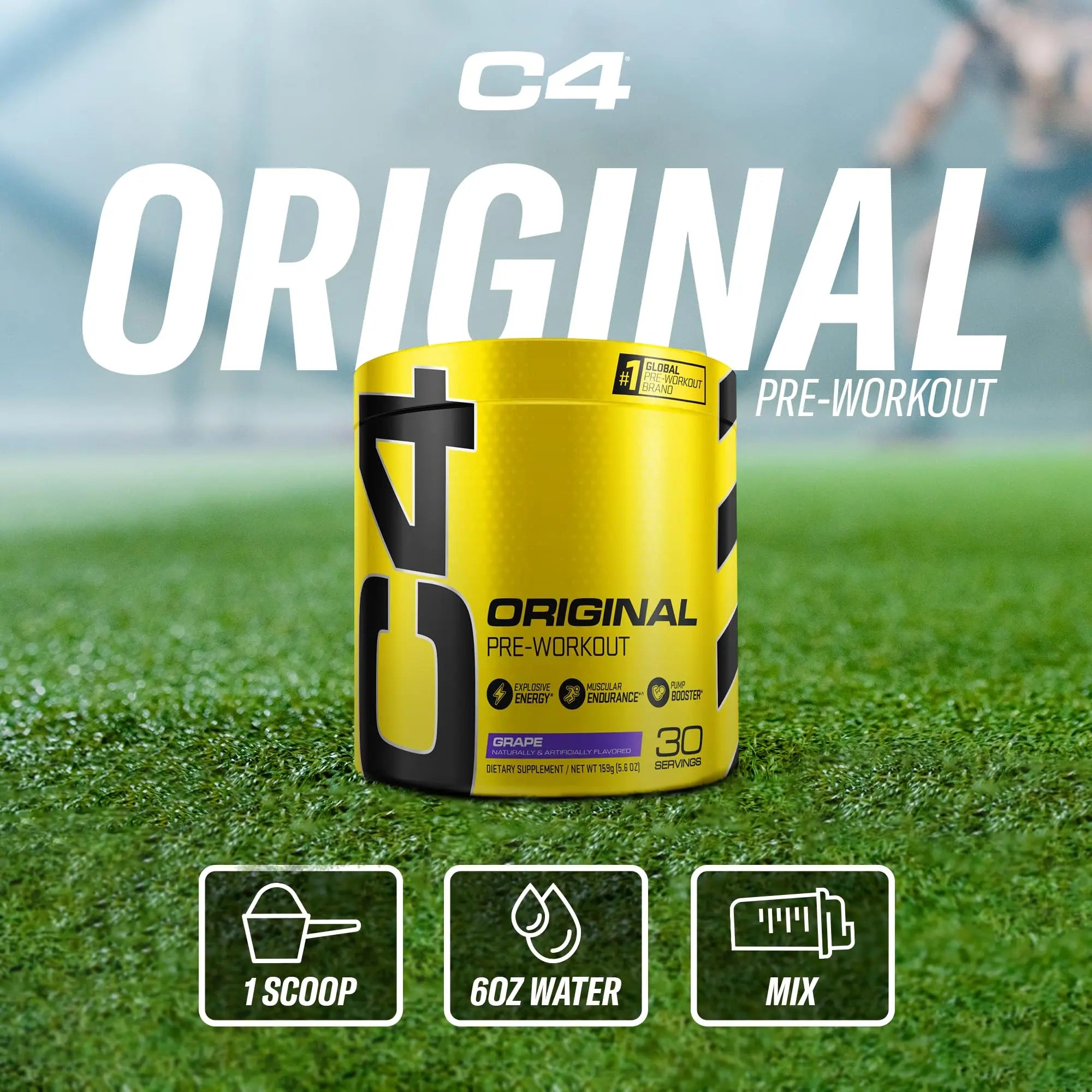 Cellucor C4 Original Pre Workout Powder Grape Sugar Free Preworkout Energy Cellucor Au supplements