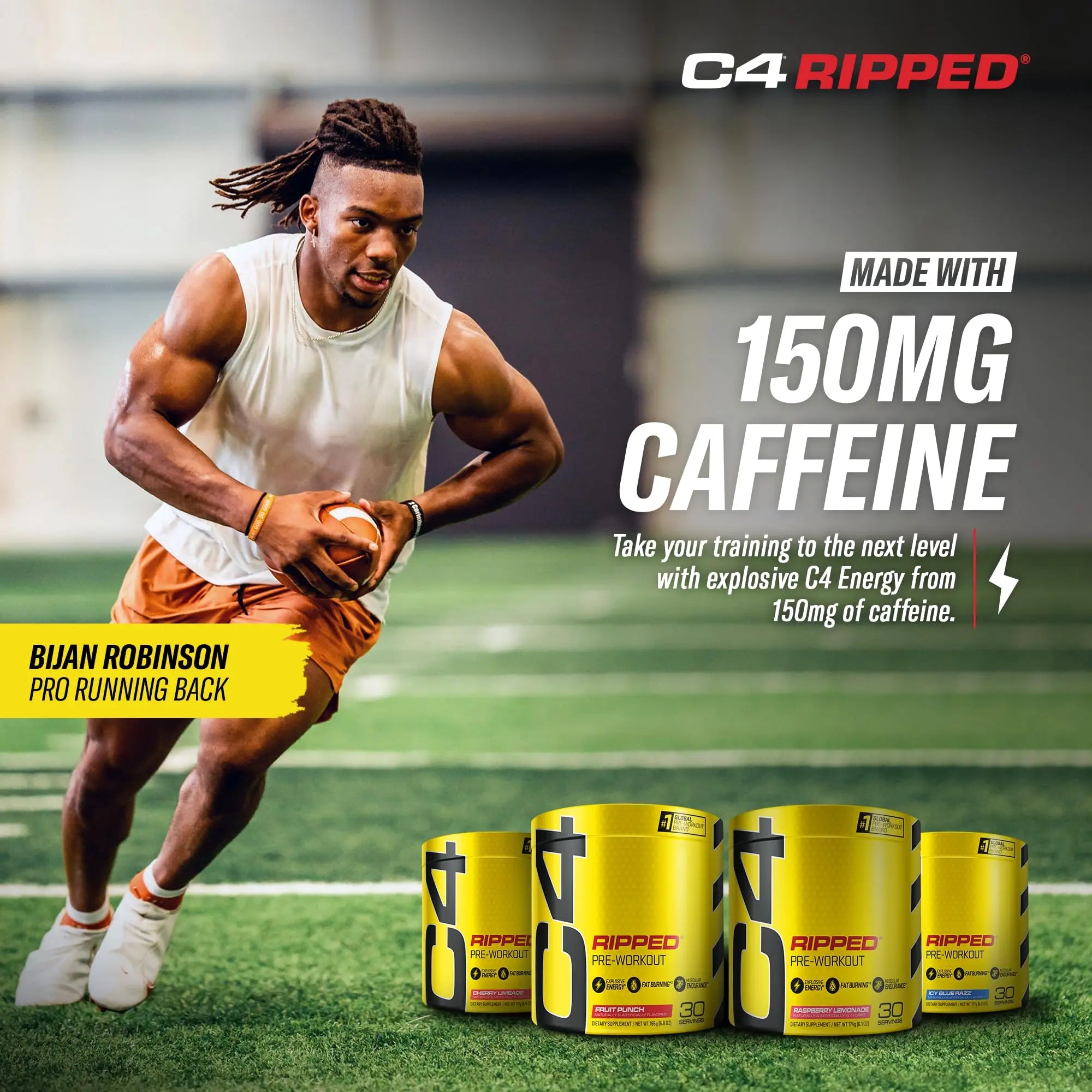 Cellucor C4 Ripped Pre Workout Powder Cherry Limeade | Creatine Free + Sugar Free Cellucor Au supplements