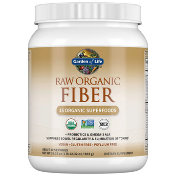 Garden Of Life Raw Organic Superfood Fiber for Constipation Relief, 1.77oz (803g) Powder Garden of Life Au supplements