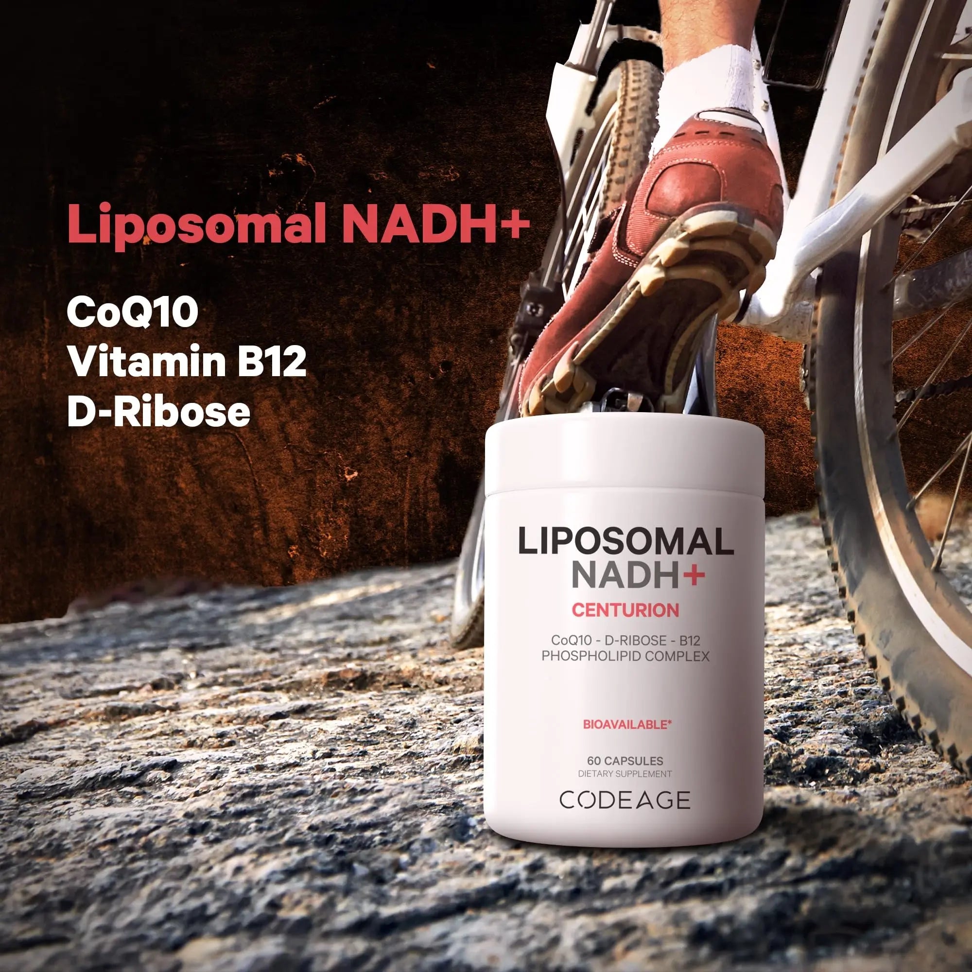 Codeage Liposomal NADH+ Supplement - CoQ10 - Vitamin B12 - D-Ribose Bioenergy Codeage Au supplements