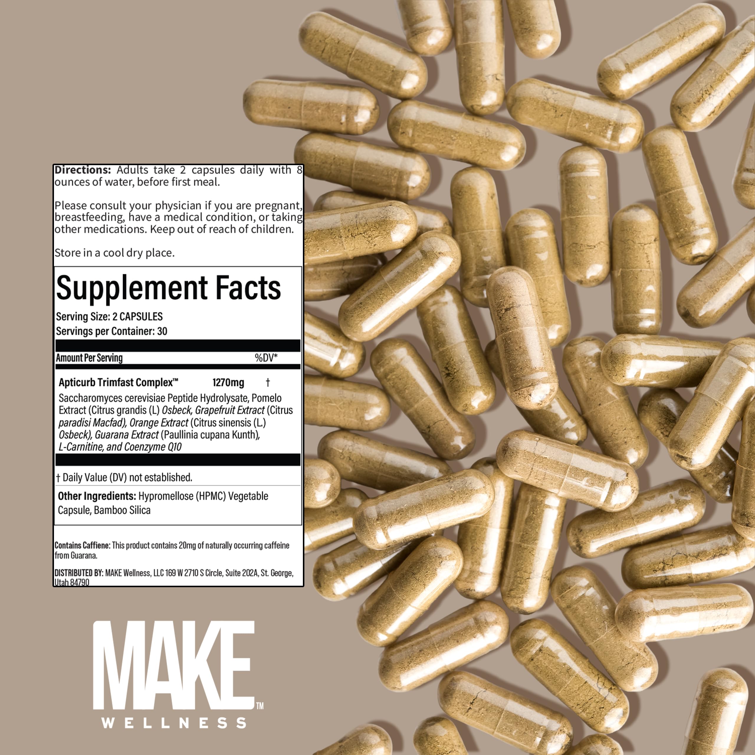 Make Wellness Lean Peptide Supplement | Supports Overall Wellness, Normal Muscle Health & Active Lifestyles | Bioactive Peptide Blend | Clean, Non-GMO Formula | 30 Servings for Daily Nutrition Make Wellness Au supplements