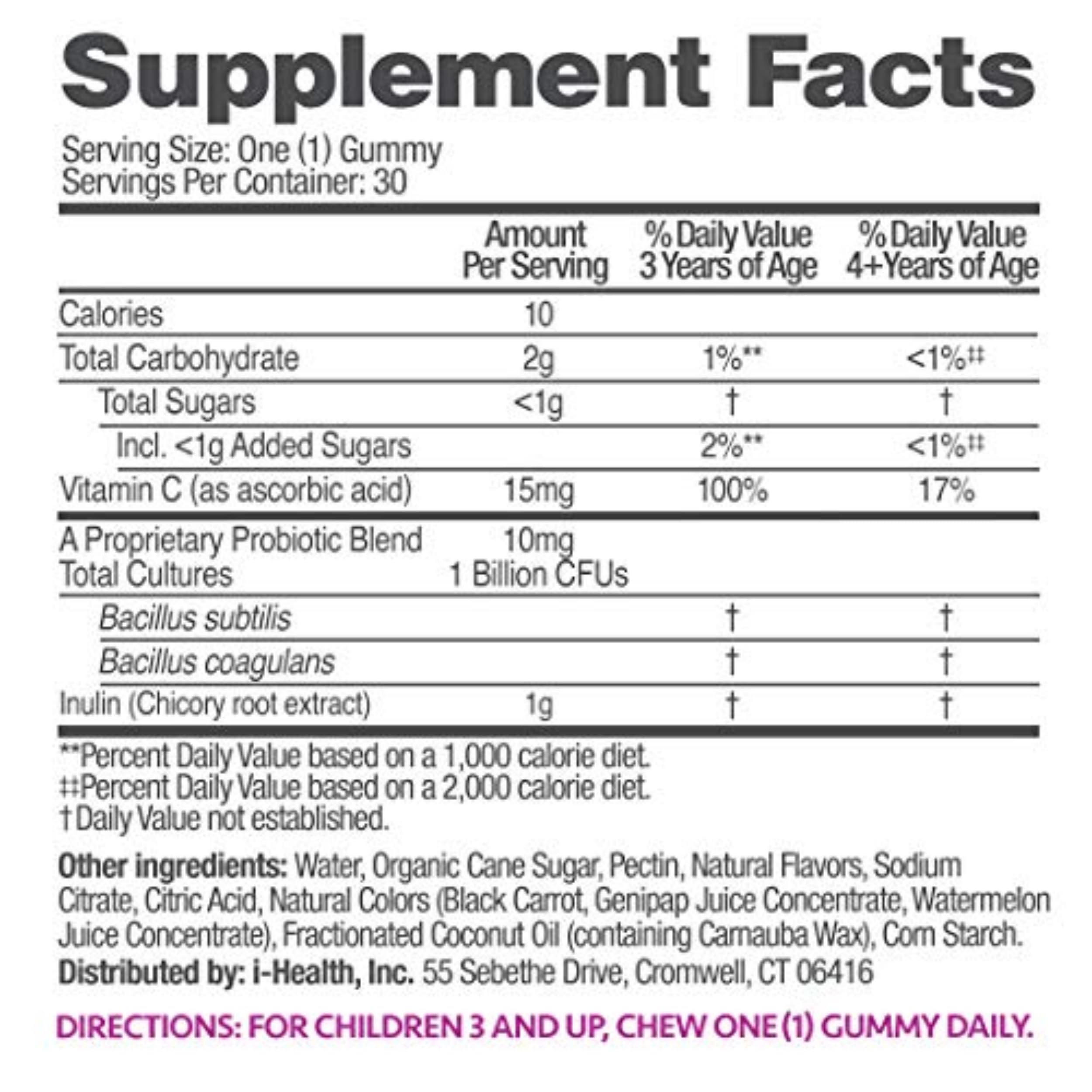 up4 Kids Probiotic Gummies, Digestive and Immune Support with Prebiotics and Vitamin C, Gelatin Free, Gluten Free and Non-GMO, For Ages 3+, 30 count up4 Au supplements