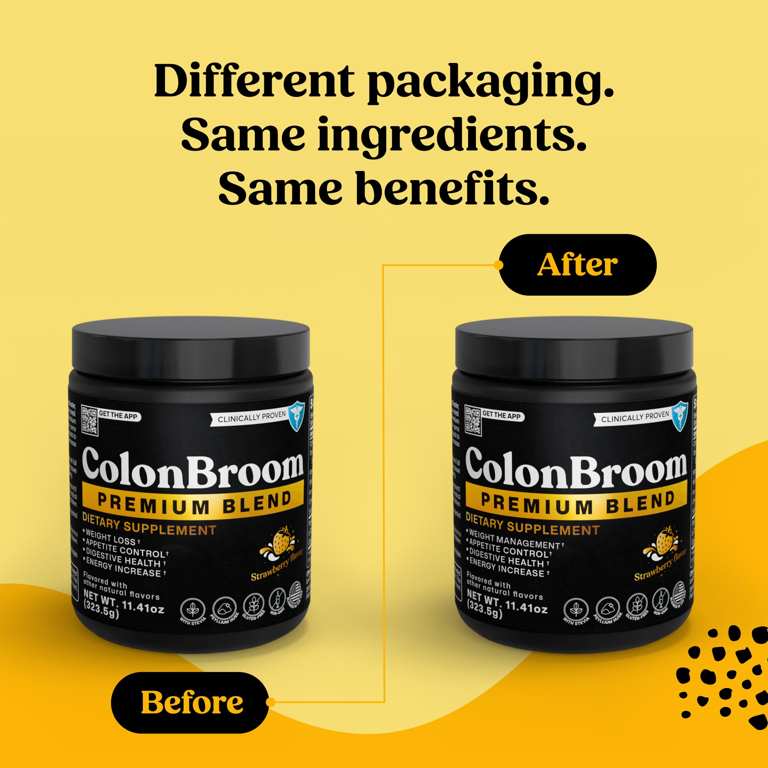 ColonBroom Premium Weight Management Supplement (Strawberry) - Colon Broom Psyllium Husk Fiber Powder Drink - Gluten Free, Non-GMO Colon Cleanse for Bloating Relief & Gut Health, 200 Servings ColonBroom Au supplements