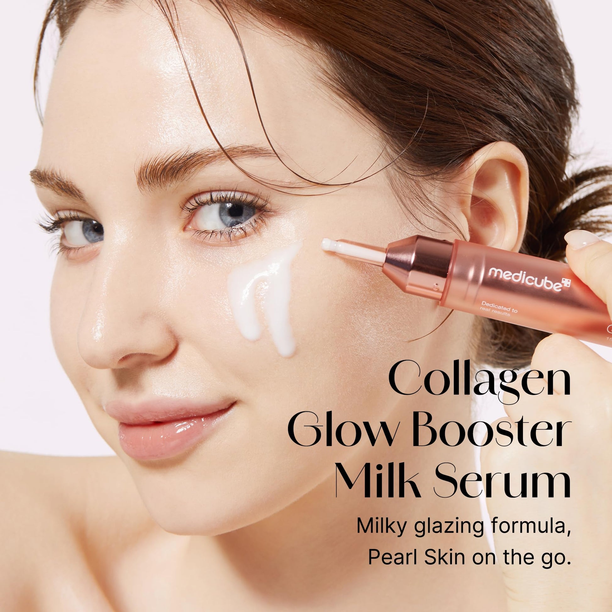 medicube Milky Collagen Double Glow Lock Duo: Collagen Glazed Milky Wrapping Mask and Booster Serum | 130DaCollagen, Niacinamide, Glutathione for Plumped, Radiant Glass Skin medicube Au supplements
