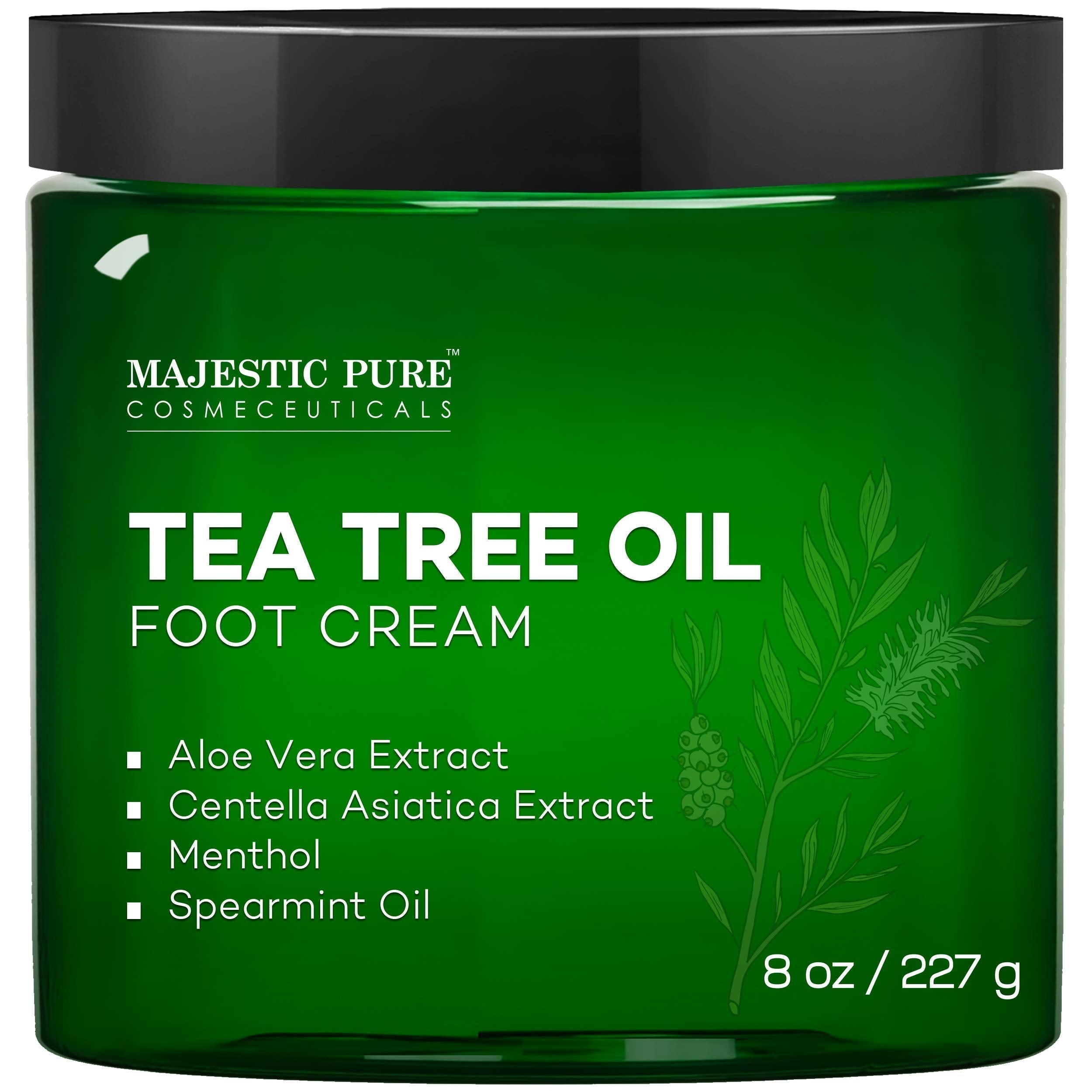 MAJESTIC PURE Athletes Foot Cream with Tea Tree Oil, Aloe & Spearmint - Hydrates MAJESTIC PURE Au supplements
