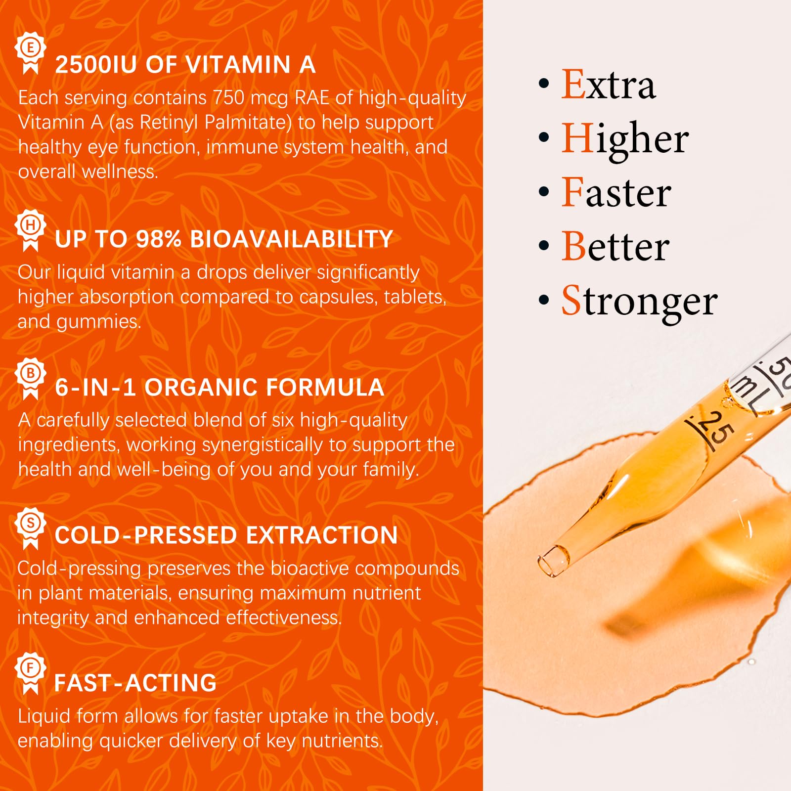 OASIS FORCE 6 in 1 Vitamin A Liquid Drops with Lutein & Zeaxanthin, Vita A Retinyl Palmitate for Skin, Vision & Immune Support, Adults & Kids Ages 6+, Vegan, Non-GMO, 2 Fl Oz OASIS FORCE Au supplements