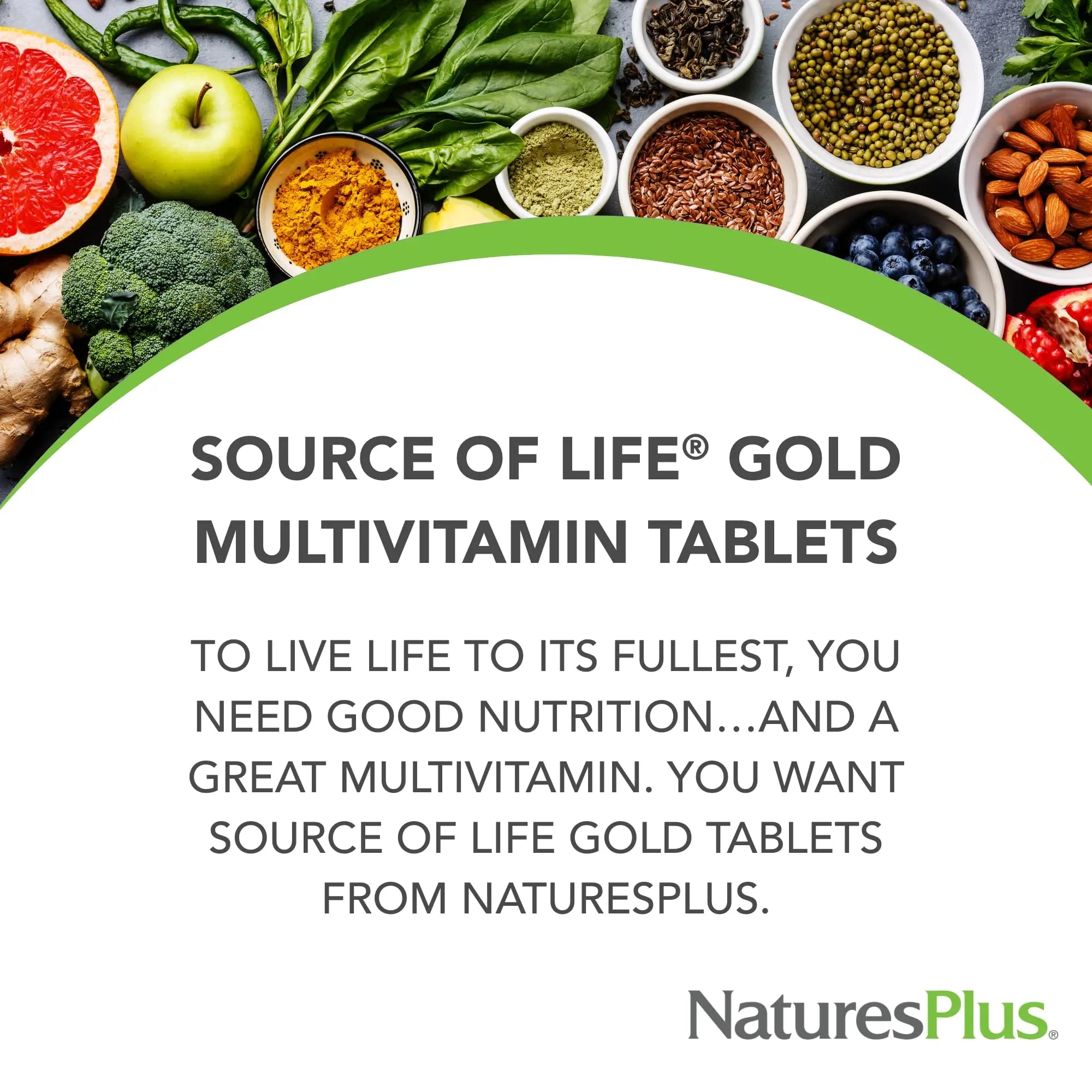 Natures Plus Source of Life Gold Multivitamin - 180 Tablets - Blood Support, Bone Support, Healthy Immune System NaturesPlus Au supplements