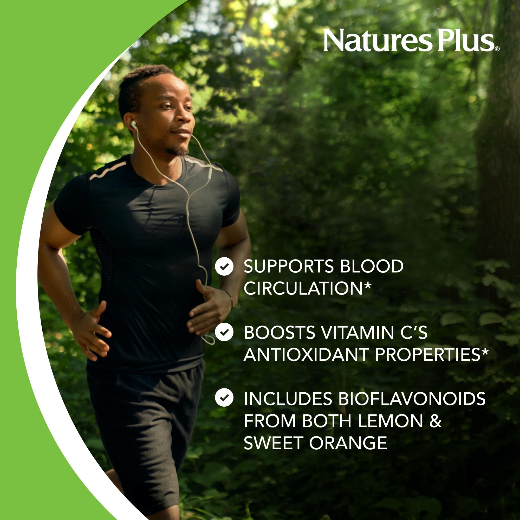 NaturesPlus Biorutin 1000 mg - 90 Tablets - Bioflavonoid & Rutin Complex - Supports Vascular Function & Circulation - Vegetarian, Gluten Free - 90 Servings NaturesPlus Au supplements