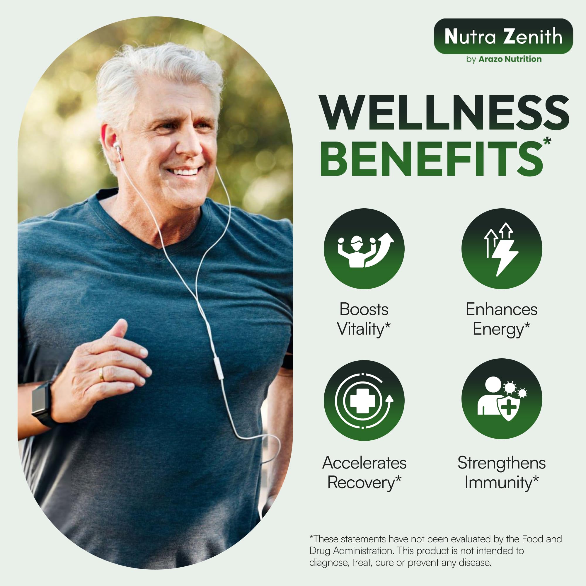 AKG Anti-Aging & Energy Boost Supplement with Vitamin B6, Vitamin C & L-Arginine – 60 Capsules for Youthful Skin, Cellular Renewal & Vitality Support Arazo Nutrition Au supplements