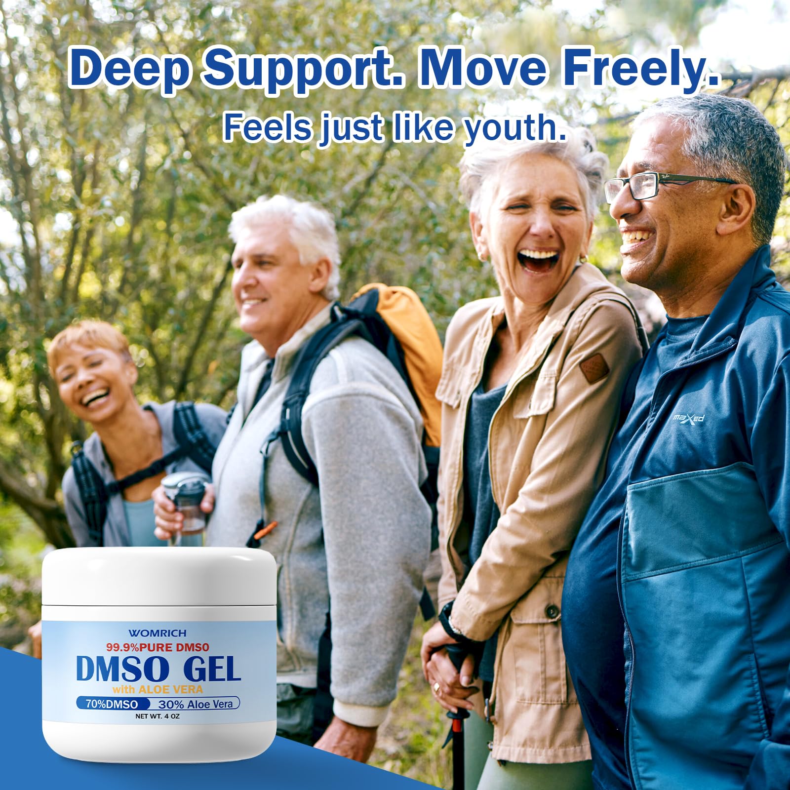 Lymph MD DMSO Gel with Aloe Vera - DMSO Pharmaceutical Grade for Joints and Muscles - Dimethyl Sulfoxide Cream 4 Oz - High Purity & Low Odor Lymph MD Au supplements
