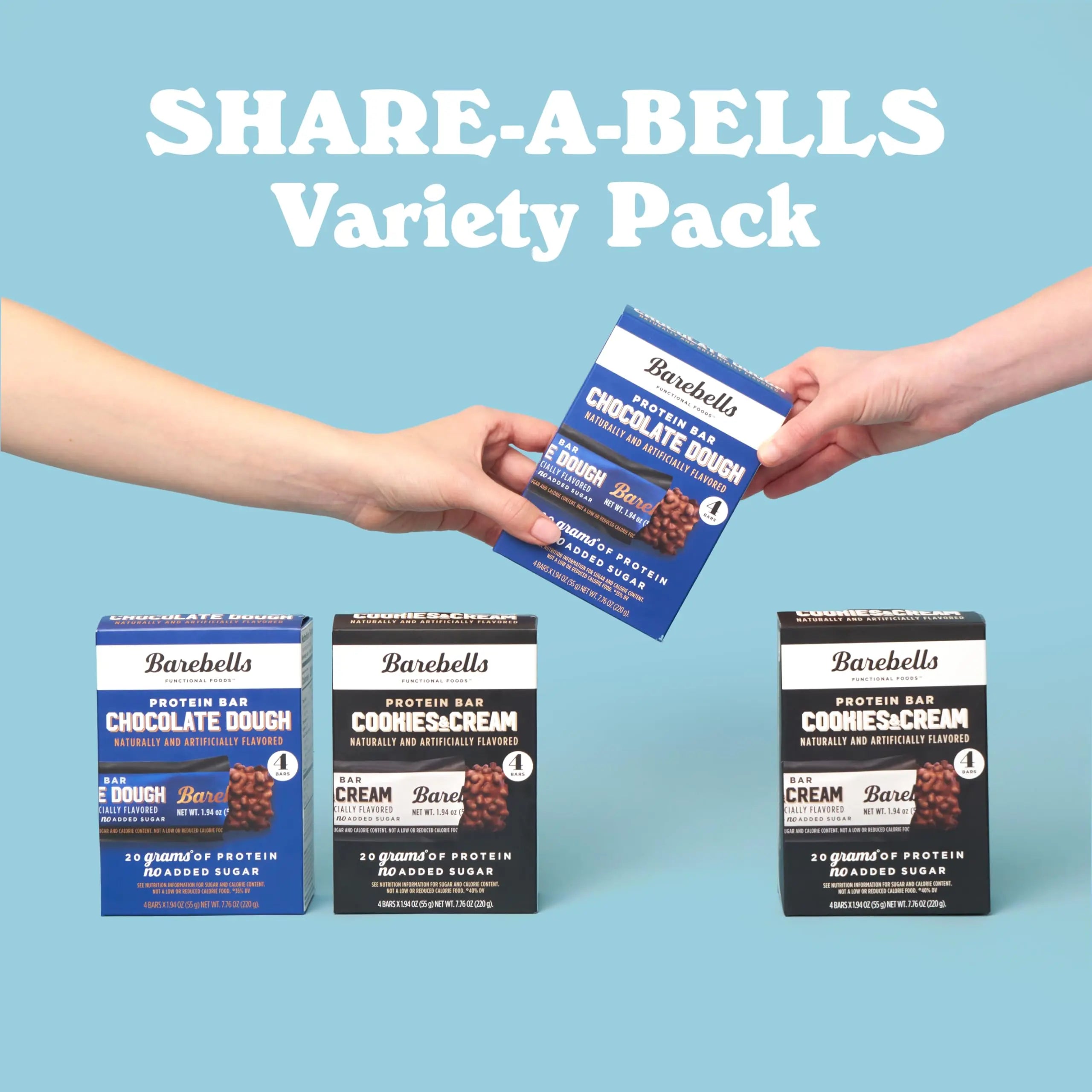 BAREBELLS Protein Bars Variety Value Pack - 16 Count, 1.9oz Bars - Protein Snacks BAREBELLS Au supplements