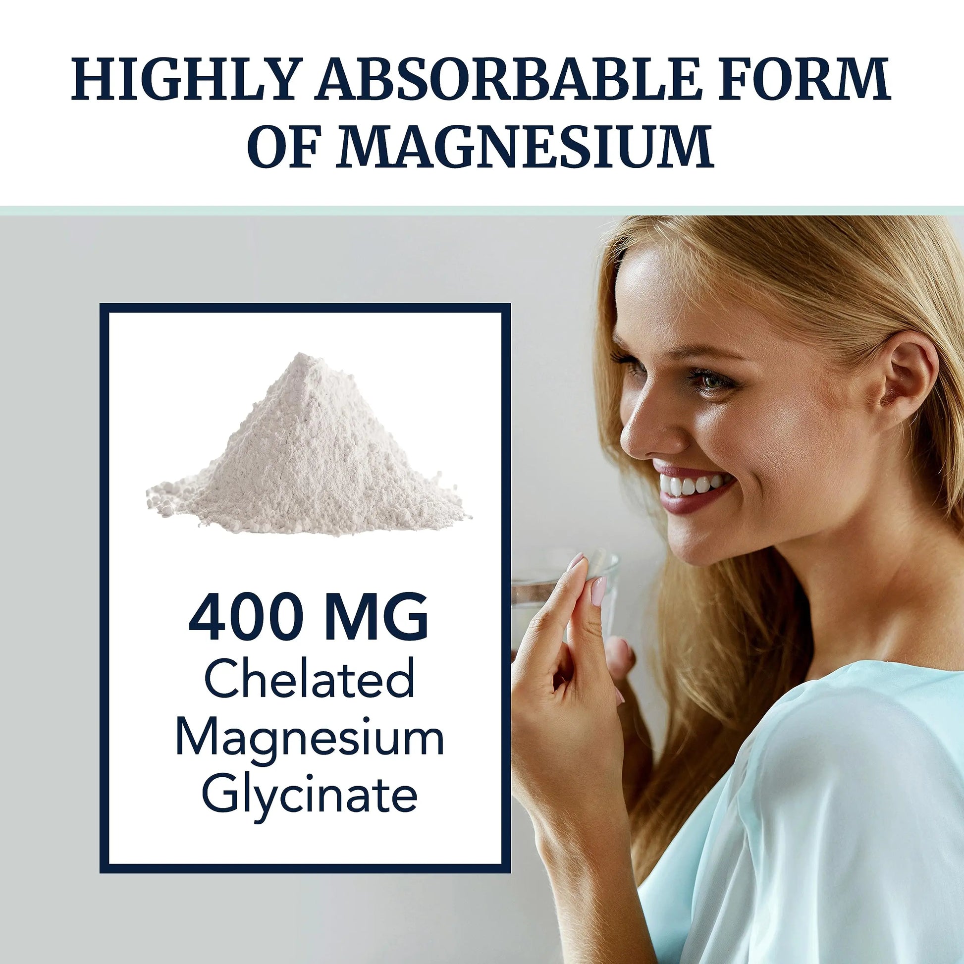 Magnesium Bisglycinate 400mg | Chelated Bisglycinate for Muscle Relaxation, Bones Nobi Nutrition Au supplements