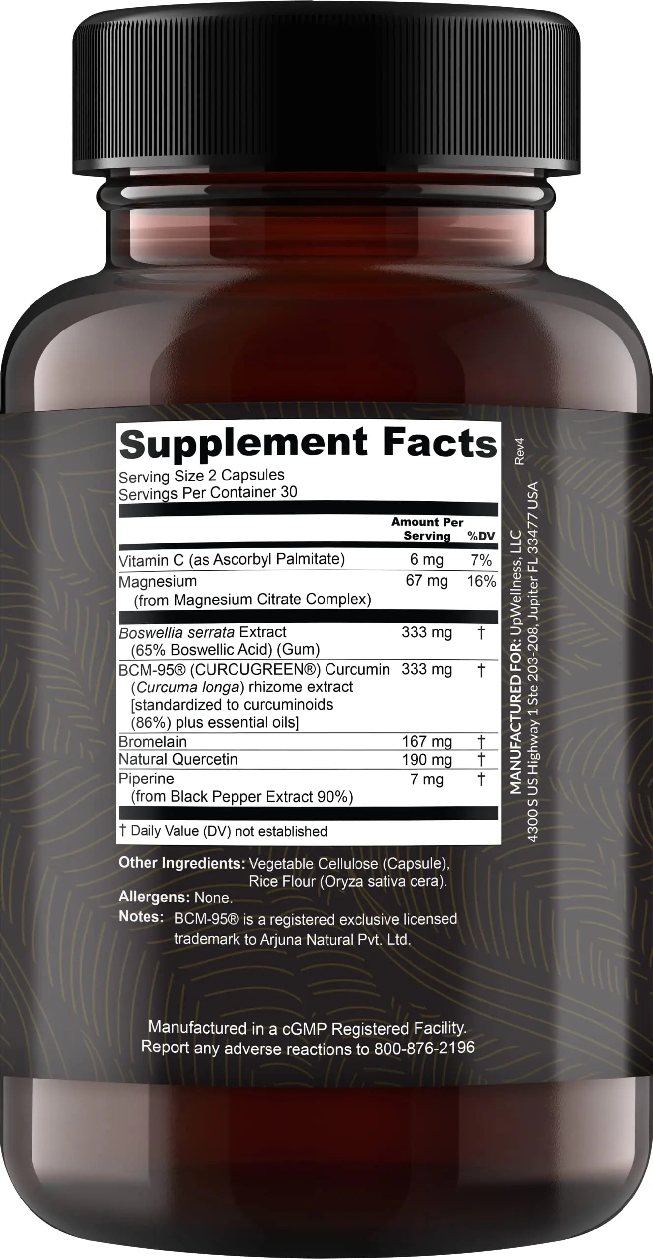 UpWellness Golden Revive + Joint Support with Quercetin, Magnesium, and Turmeric UpWellness Nutrient-Rich Living Au supplements