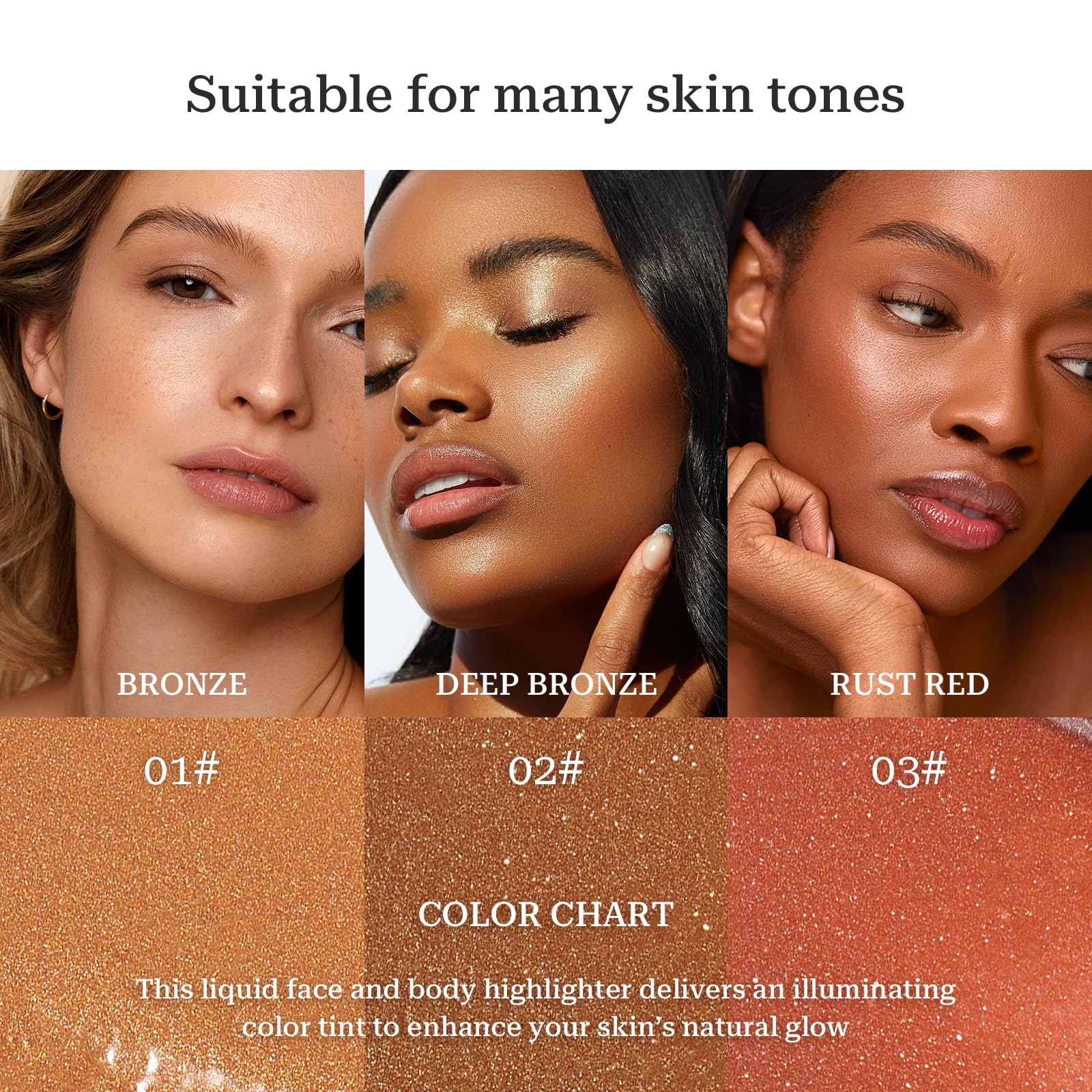 SWETIYOU Bronzing Drops, Lightweight and Non-greasy Liquid Bronzer for Face & Body, Instant Sunshine Glow Serum for Flawless Skin & Radiant Finish (RUST RED) SWETIYOU Au supplements
