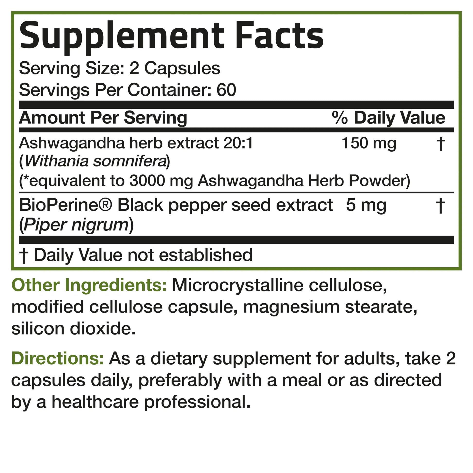 Bronson Ashwagandha Extra Strength Stress & Mood Support with BioPerine Bronson Au supplements