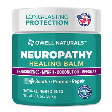 Owell Naturals Neuropathy Balm for Feet, Muscles & Joints – Long Lasting Comfort Formula with Frankincense, Myrrh, Coconut Oil, Beeswax – Fast Absorbing Botanical Skin Care, 2 oz Owell Naturals Au supplements
