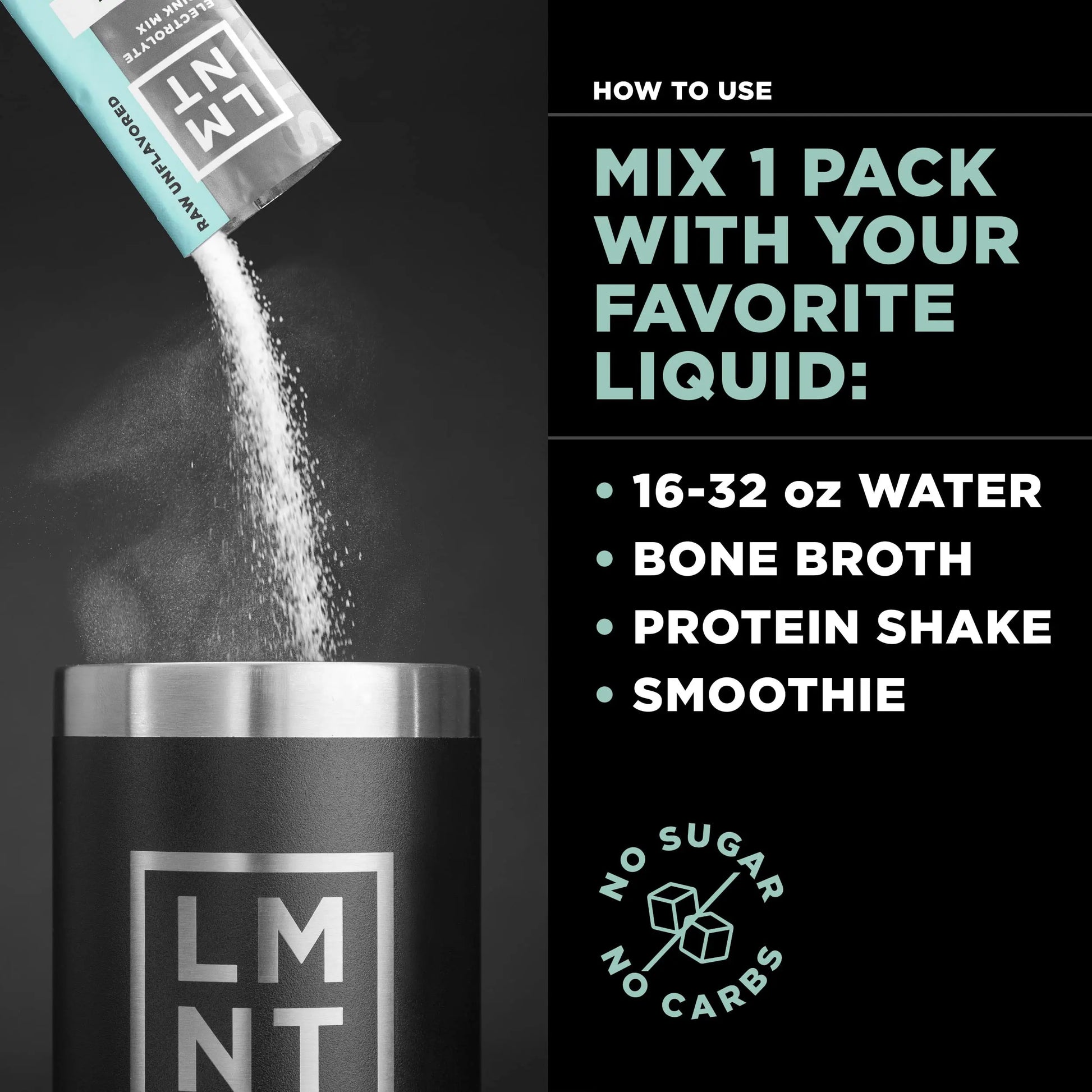 LMNT Zero-Sugar Electrolytes - Raw Unflavored Salt - Hydration Powder Packets Drink LMNT Au supplements