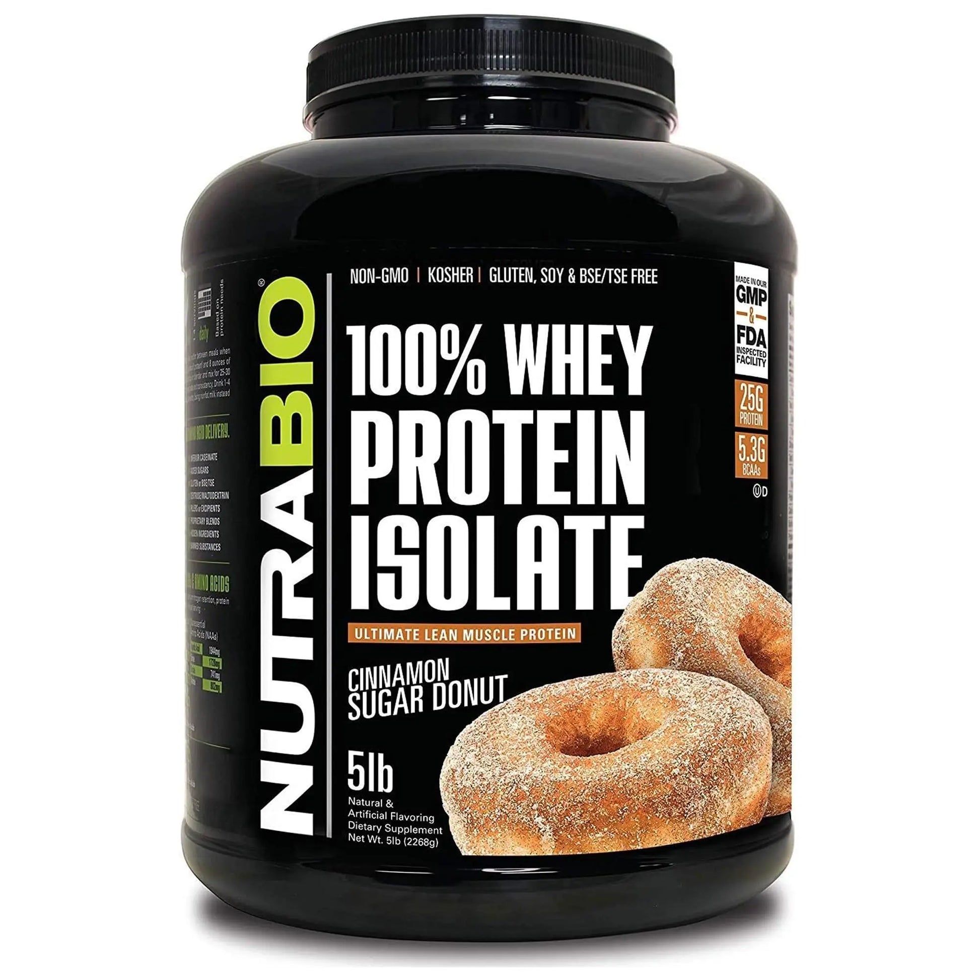 NutraBio Whey Protein Isolate Supplement – 25g of Protein Per Scoop with Complete NutraBio Au supplements