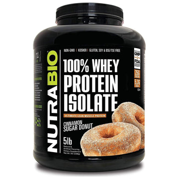 NutraBio Whey Protein Isolate Supplement – 25g of Protein Per Scoop with Complete NutraBio Au supplements