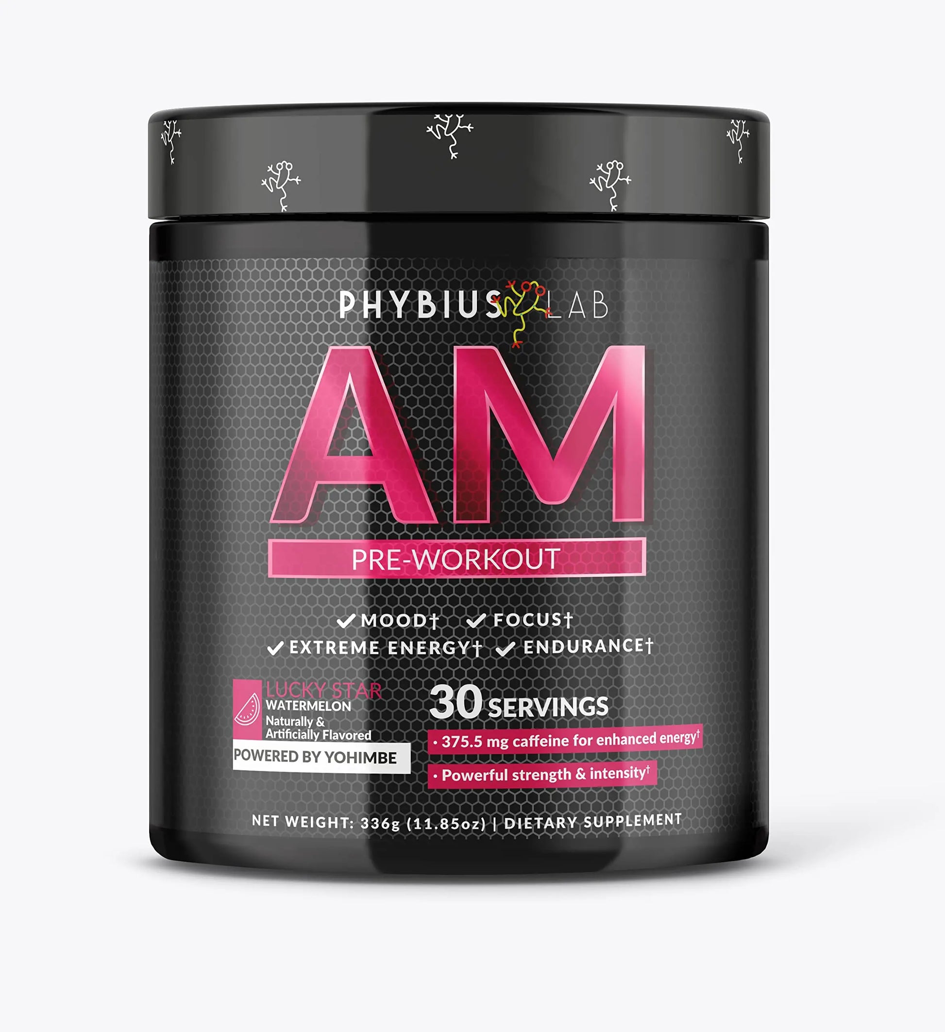 PHYBIUS Lab AM Pre-Workout (Sour Watermelon) Focus, Strength, Powder, 30 Servings PHYBIUS Lab Au supplements