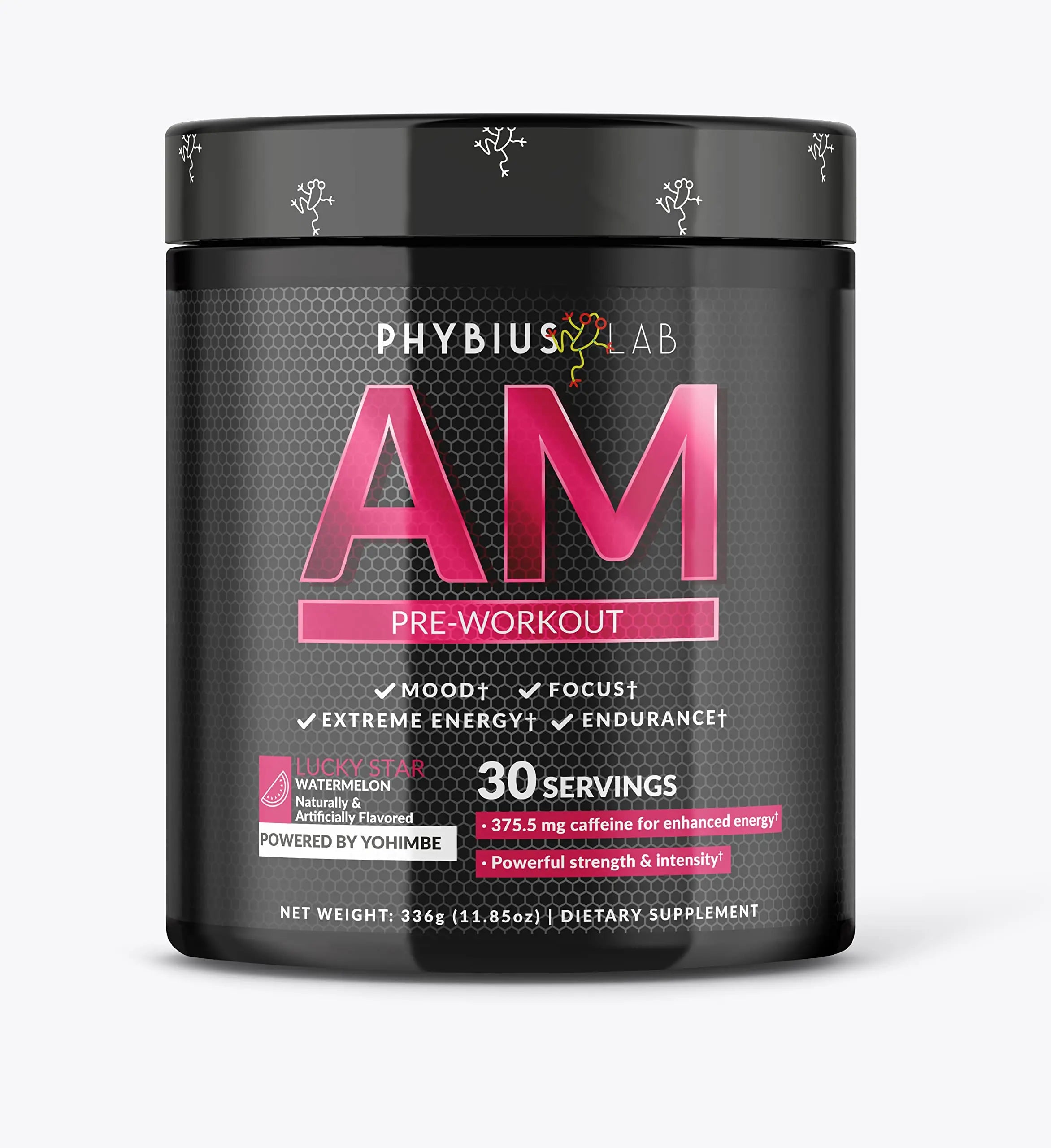 PHYBIUS Lab AM Pre-Workout (Sour Watermelon) Focus, Strength, Powder, 30 Servings PHYBIUS Lab Au supplements