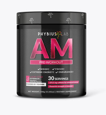PHYBIUS Lab AM Pre-Workout (Sour Watermelon) Focus, Strength, Powder, 30 Servings PHYBIUS Lab Au supplements