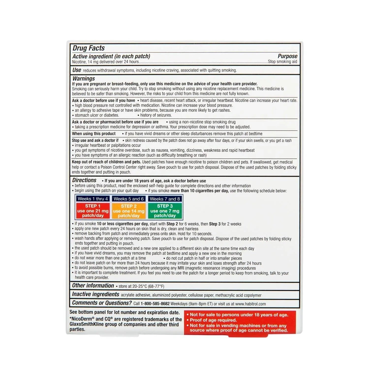 Rite Aid Nicotine Transdermal System Patch, Step 2, 14mg - 14 ct, Nicotine Rite Aid Au supplements