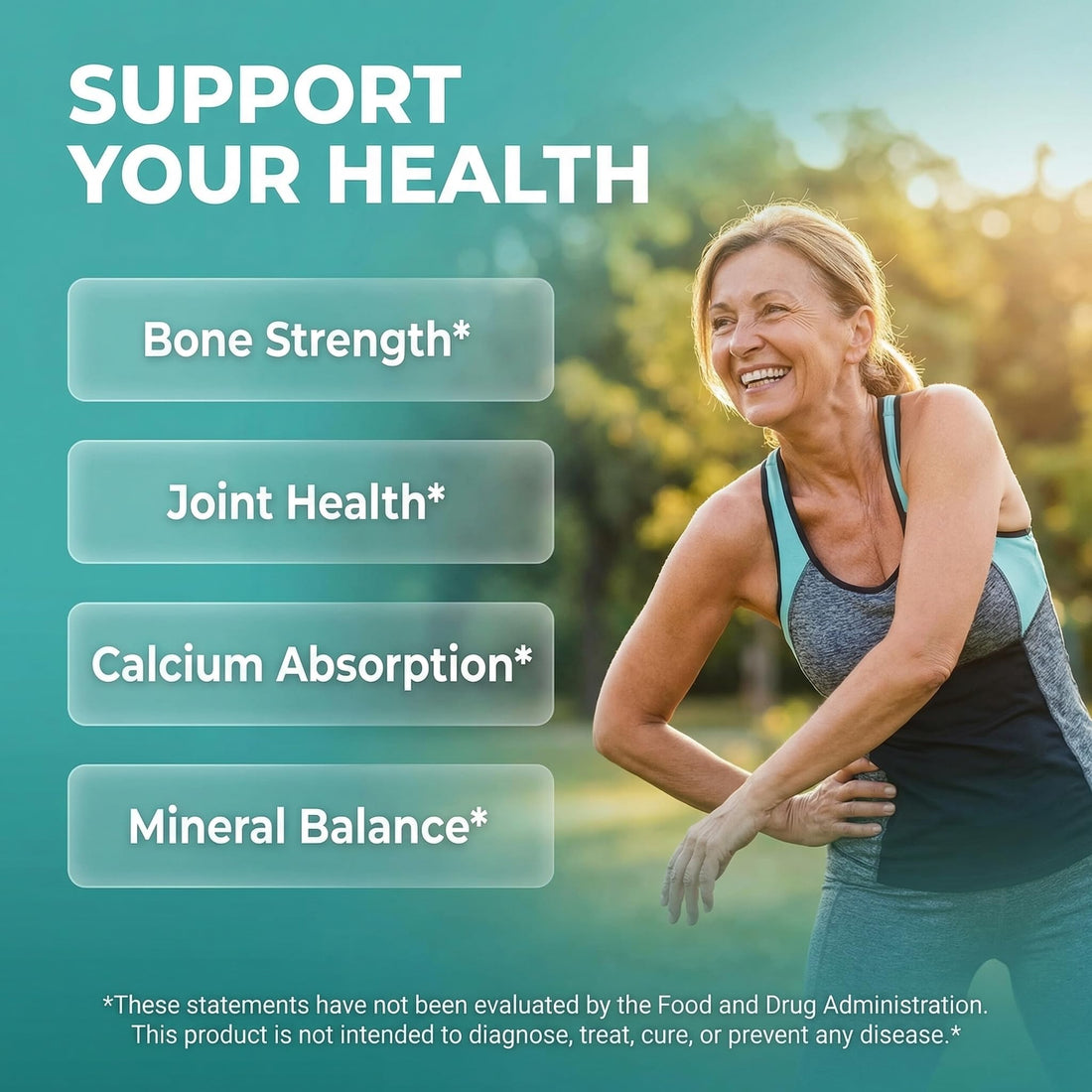 Allin1 Calcium Magnesium Zinc Supplement with Potassium, Copper, Strontium, Silica, Vitamin D3 K2, Boron, Vitamin B1 B12 Red Clover Herb Alfalfa Basil Pills for Men