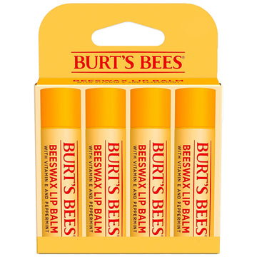 Burt's Bees Lip Balm - Original Beeswax, Lip Moisturizer With Responsibly Sourced Beeswax