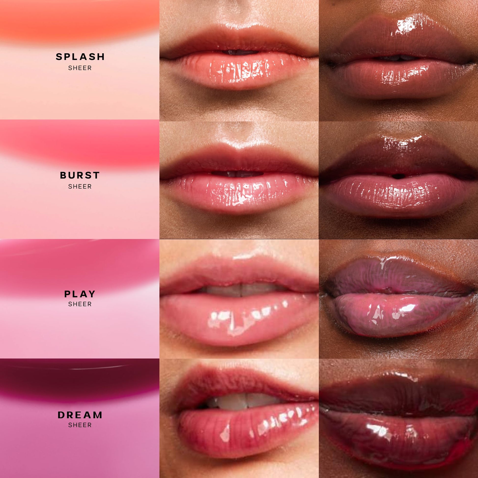 Saie Dewy Glow Duo - Dew Liquid Blush - (.40 oz, Flirty), Glossybounce Lip Gloss-Oil Hybrid (.17 oz, Burst) - Hydrating, Vegan Makeup for Radiant Cheeks & Lips Saie Au supplements