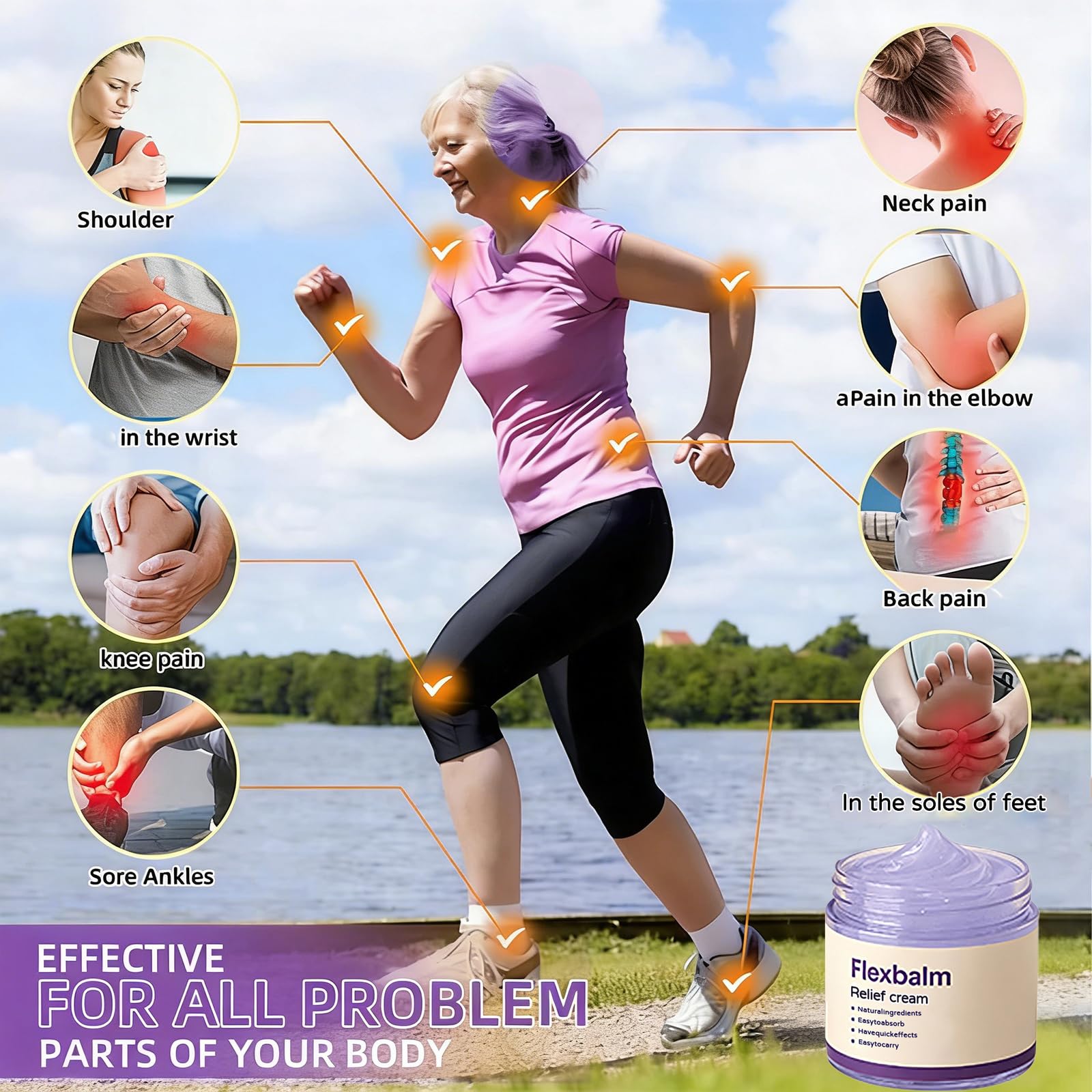 Flexbalm Rapid Joint Relief Gel - Advanced Relief Soothing Massage Gel, Flexbalm Rapid Joint Relief Cream for stiffness and soreness (2) FKMEE Au supplements