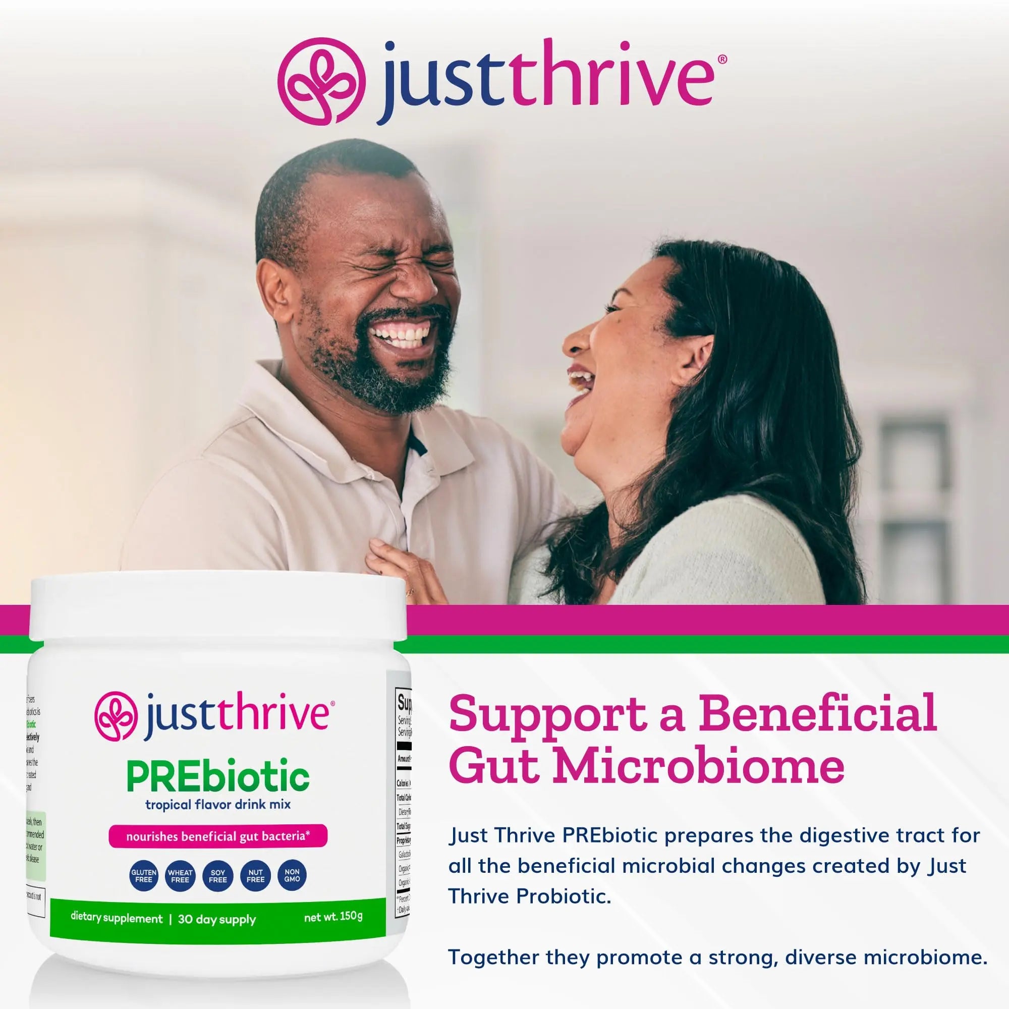Just Thrive PREbiotic Powder - Digestive and Immune Support Supplement, 150 g Just Thrive Au supplements