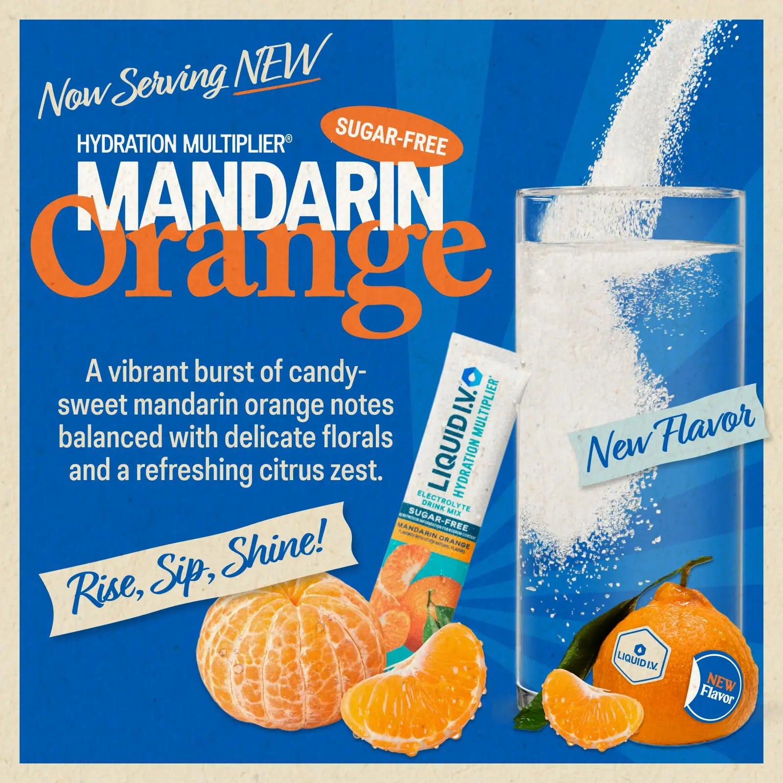Liquid I.V.® Hydration Multiplier Sugar Free - Mandarin Orange | Electrolyte Powder Drink Mix | 1 Pack (14 Servings) Liquid I.V. Au supplements