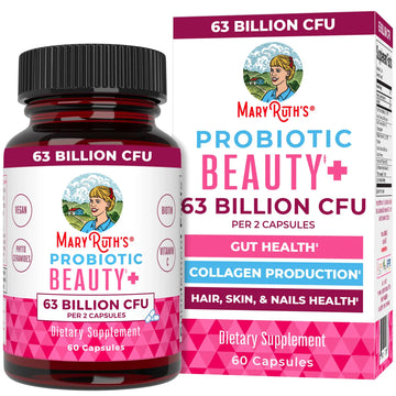 MaryRuth Organics Probiotic Beauty Capsules | Vegan Collagen Support | Anti Aging | Gut Health | Hair Skin and Nails Vitamins | Skin Care MARYRUTH'S Au supplements