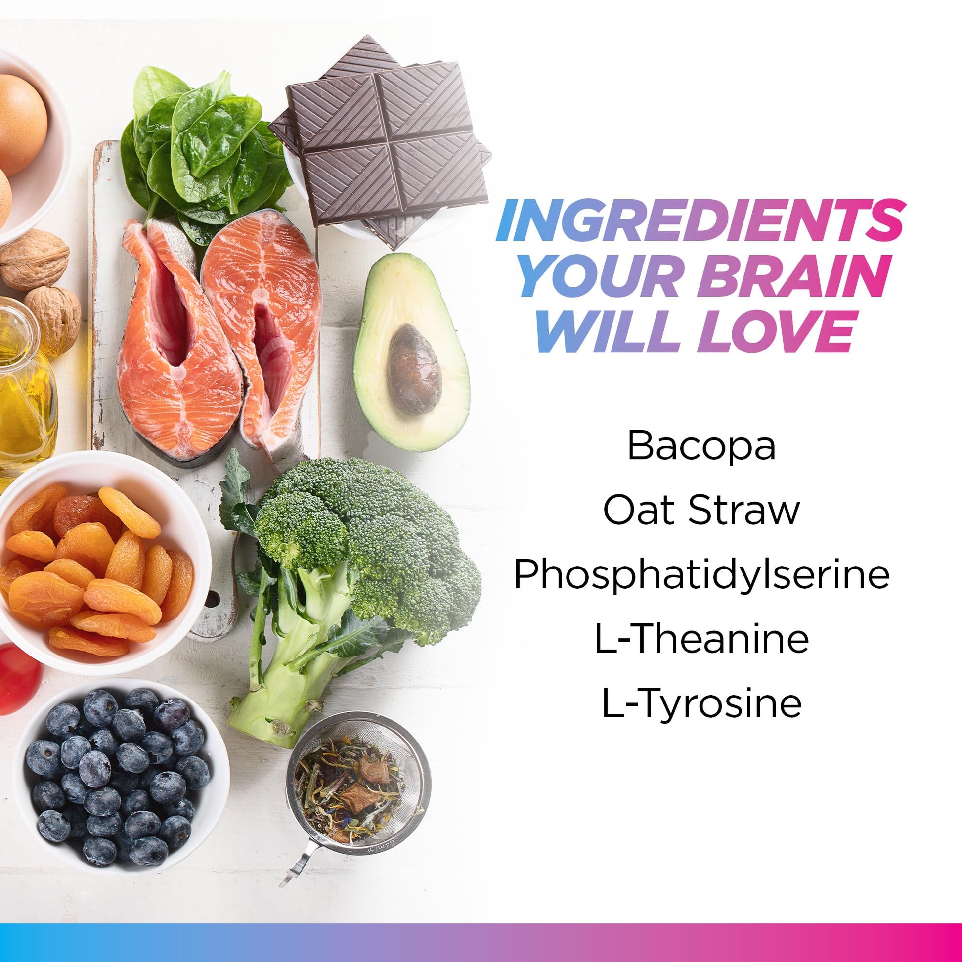 Livingood Daily Brain Supplements for Memory & Focus, Nootropic Pills with Bacopa, L Theanine, L Tyrosine, Amino Acids & More, Cognitive Support for Men & Women, Vegan, Gluten Free, 60 Capsules Livingood Daily Au supplements