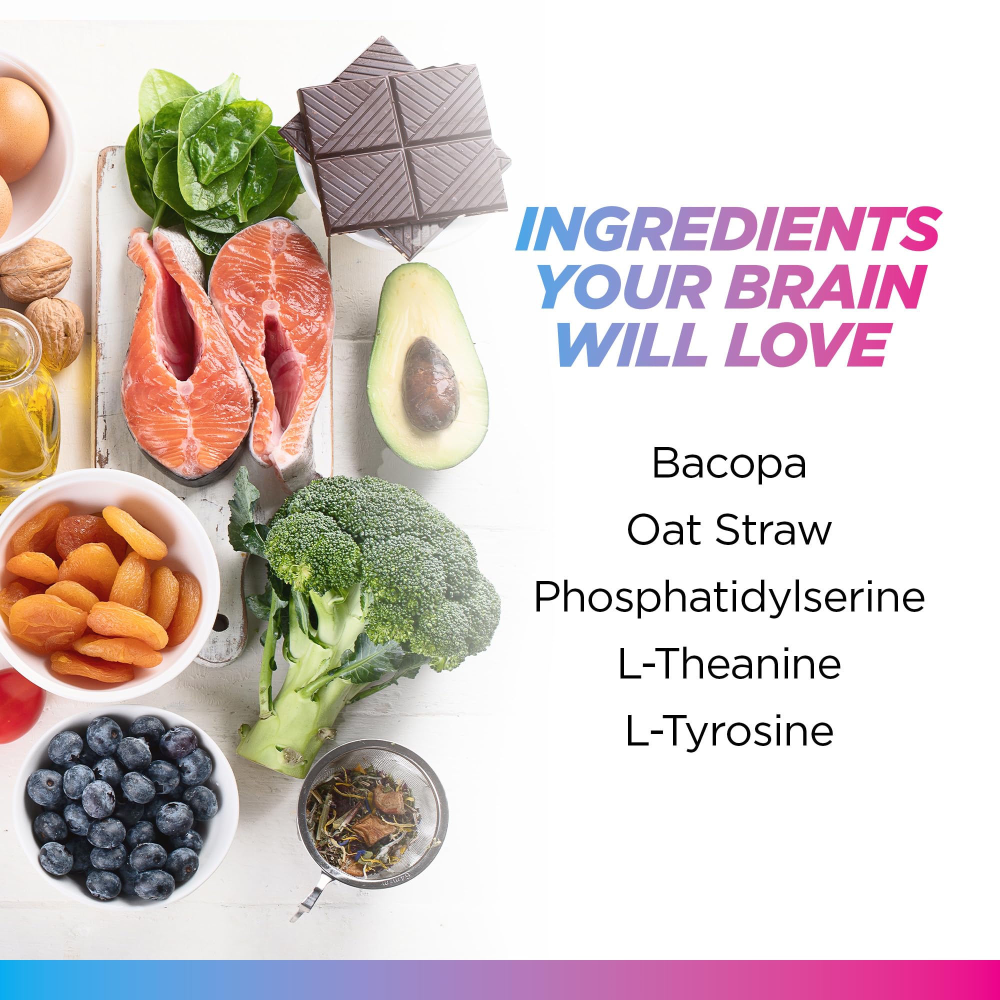 Livingood Daily Brain Supplements for Memory & Focus, Nootropic Pills with Bacopa, L Theanine, L Tyrosine, Amino Acids & More, Cognitive Support for Men & Women, Vegan, Gluten Free, 60 Capsules Livingood Daily Au supplements