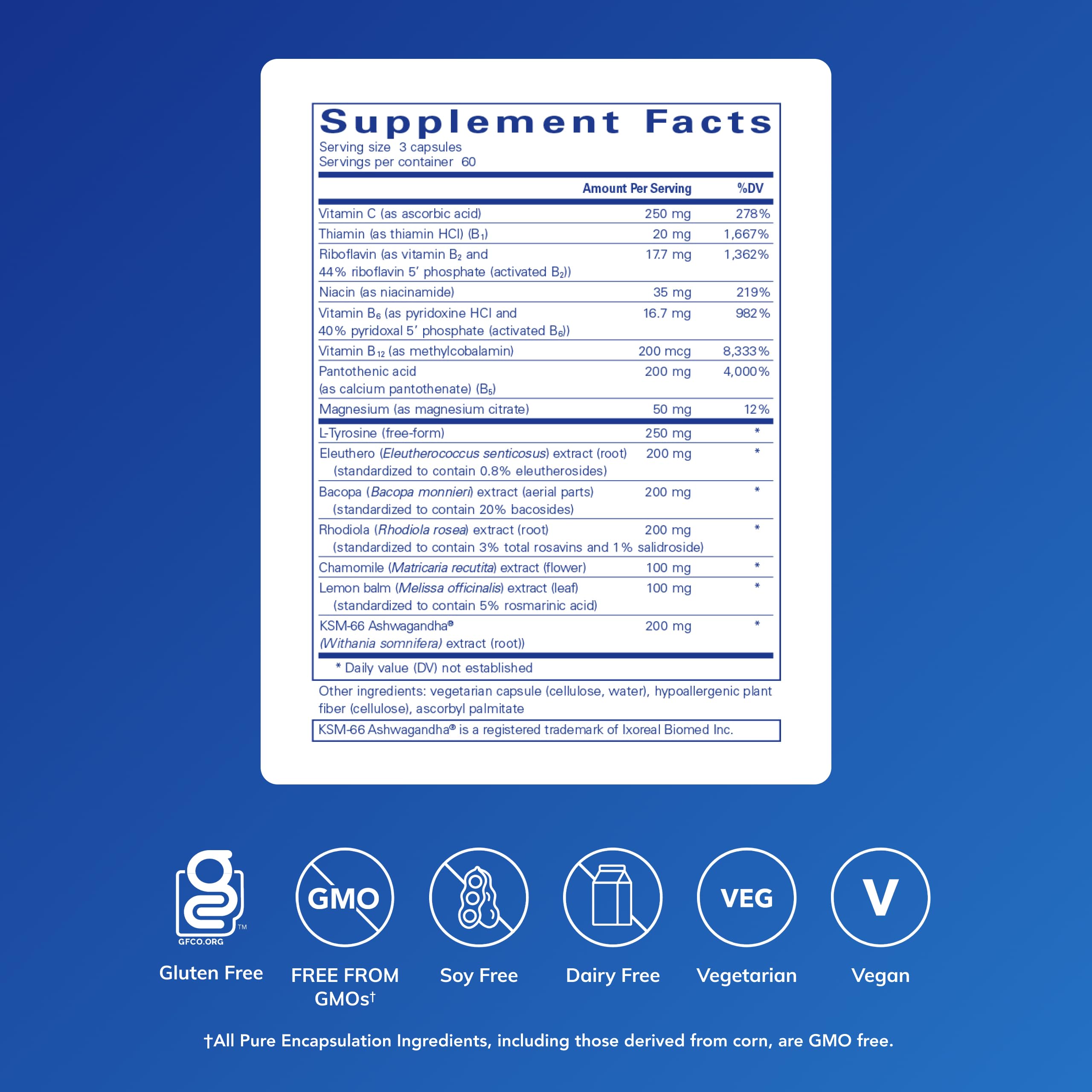 Pure Encapsulations Daily Stress Formula | Promotes Relaxation and Moderates the Effects of Occasional Stress*| 180 Capsules Pure Encapsulations Au supplements