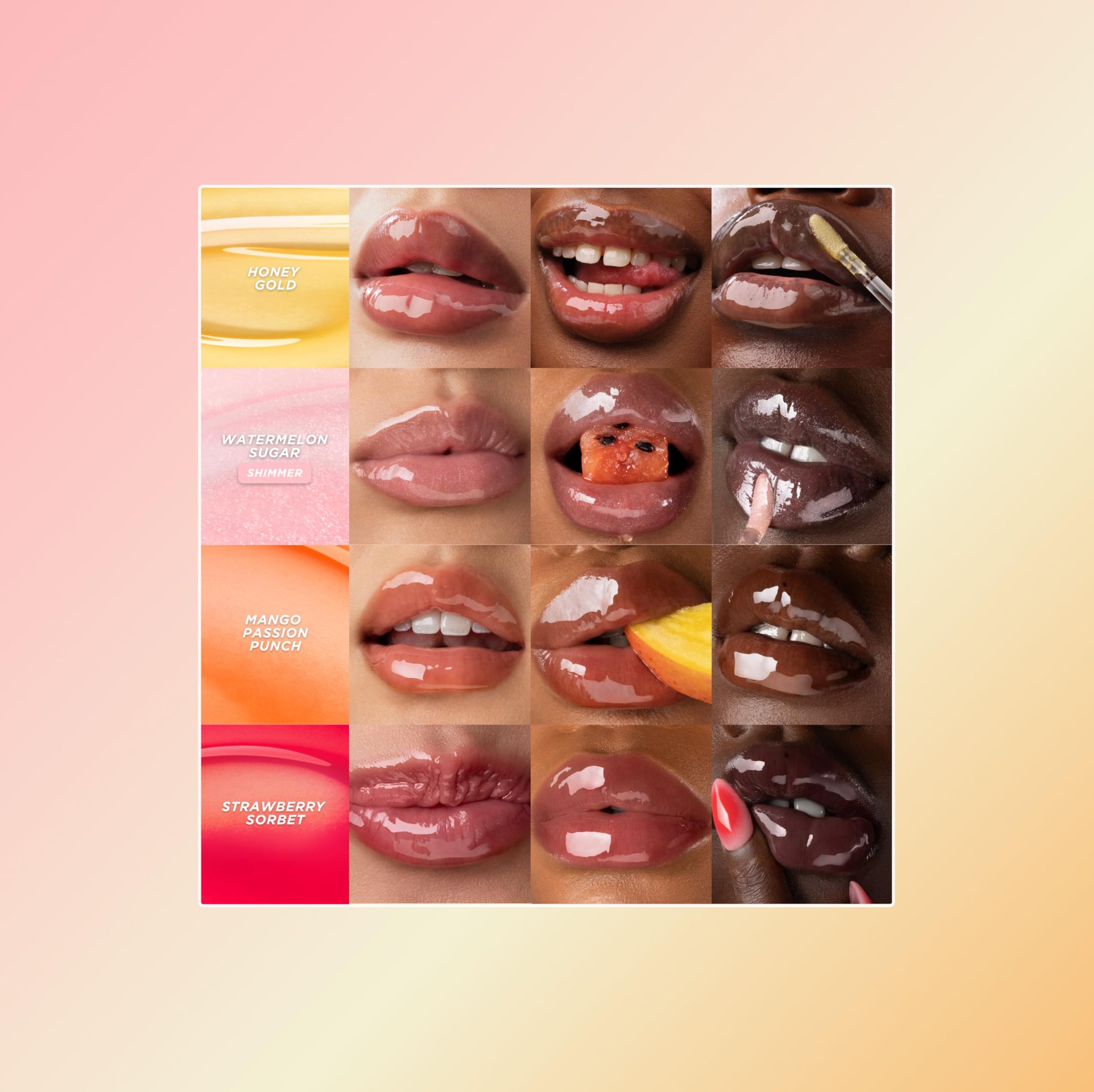 Gisou Honey Infused Hydrating Lip Oil, Nourishing Lip Moisturizer for Dry Lips (Watermelon Sugar) Gisou Au supplements
