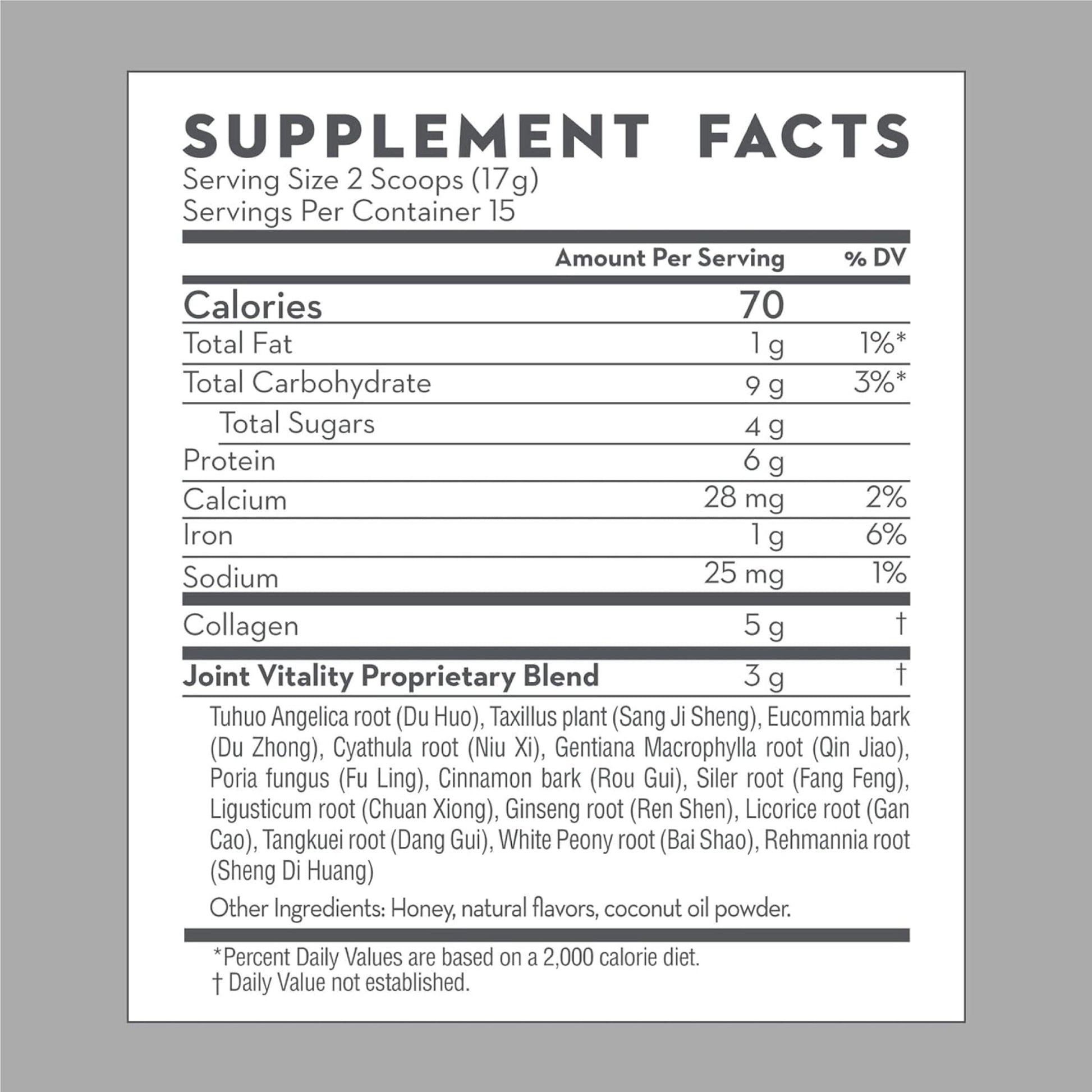 D'AO Labs Joint Vitality Powder - Joint Support - Du Huo Ji Shen Tang Traditional Chinese Herbal - Increased Mobility & Flexibility - Spiced Cocoa & Cinnamon Flavor - 15 Servings DAO Labs Au supplements