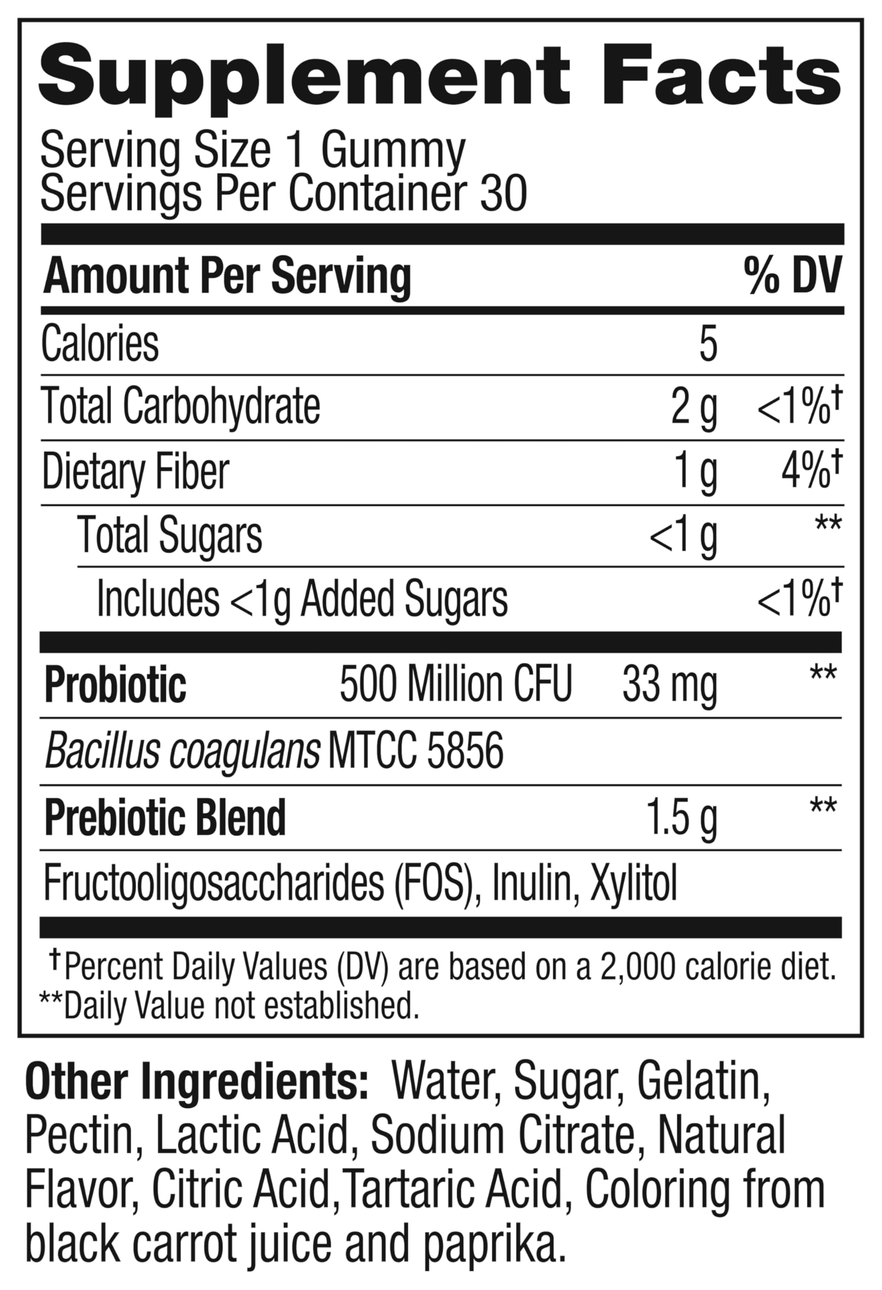 OLLY Probiotic + Prebiotic Gummy, Digestive Support and Gut Health, 500 Million CFUs, Fiber, Adult Chewable Supplement for Men and Women, Peach, 30 Day Supply - 30 Count OLLY Au supplements