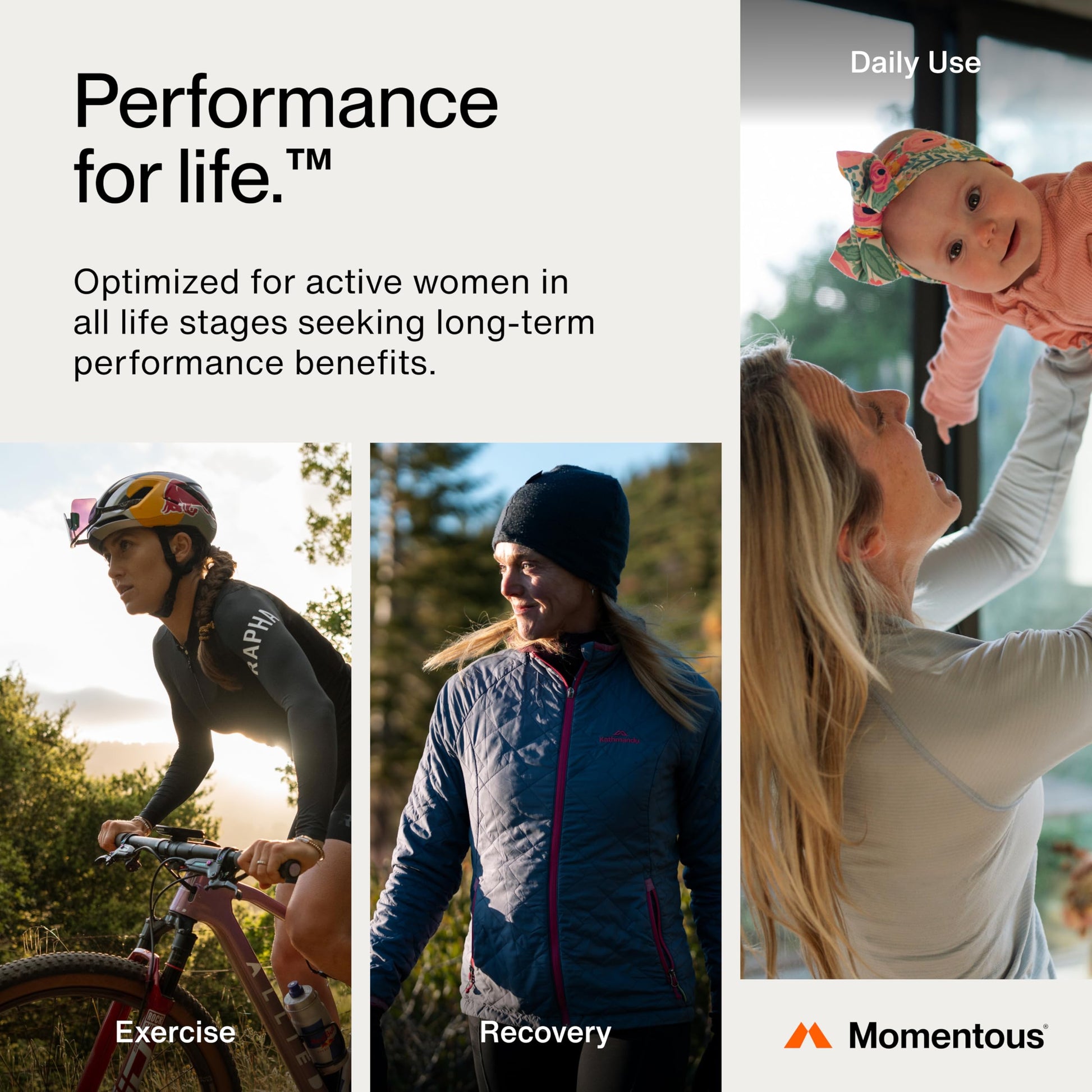 Momentous The Women's Three Bundle - Iron+, Calcium, & Vitamin D3 (2,000 IU) - 3 Critical Nutrients for All Women in 1 Daily Supplement System - NSF Certified for Sport - Gluten-Free - 60 Servings Momentous Au supplements
